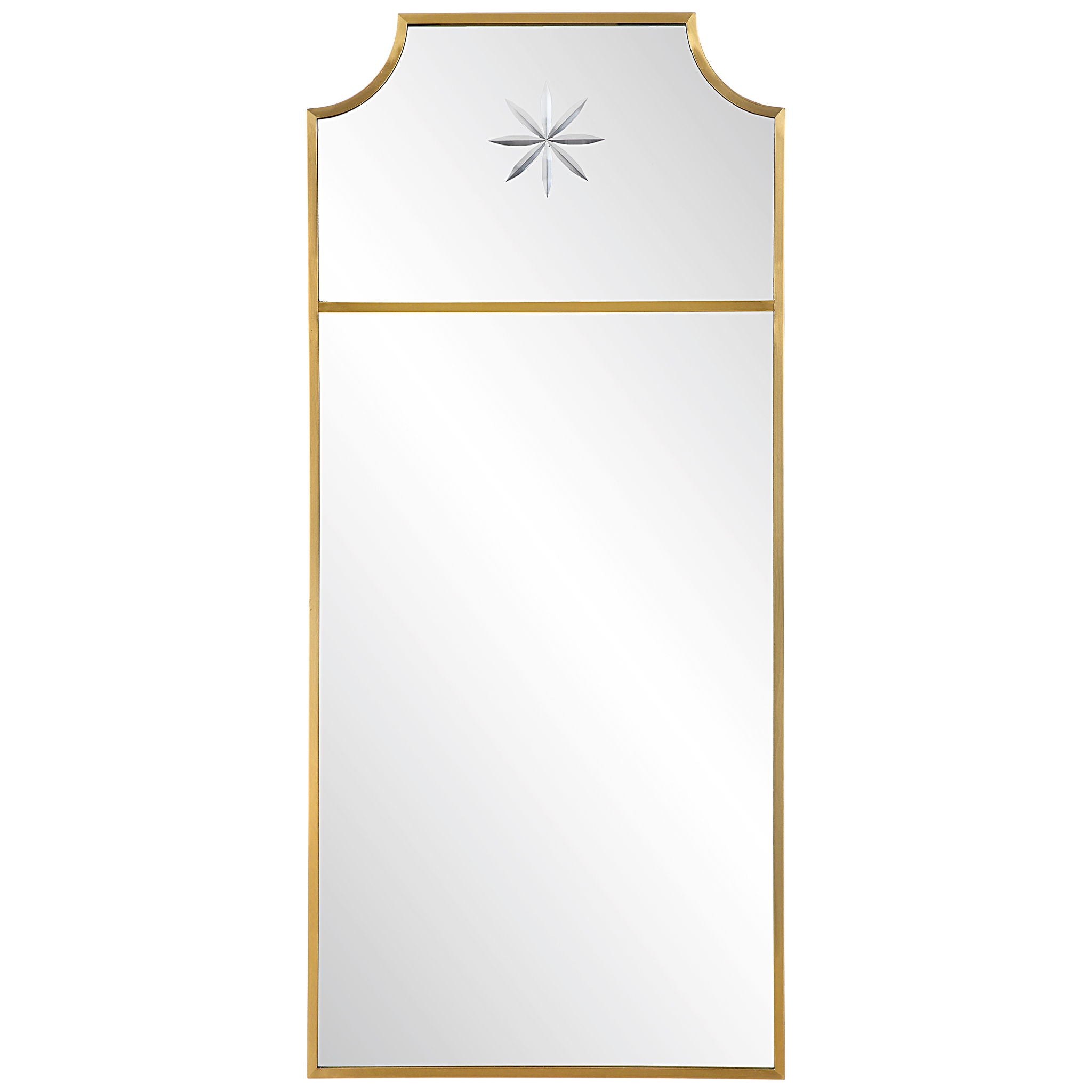 Caddington – Tall Mirror – Brass