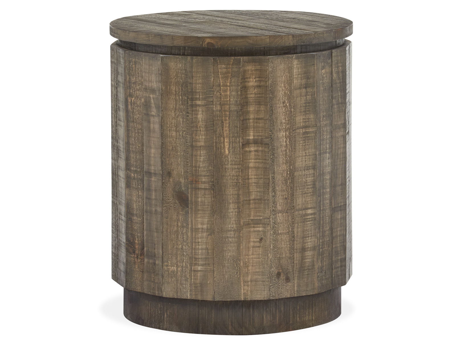 Baisden - Round Accent End Table - Tobacco - Image 2