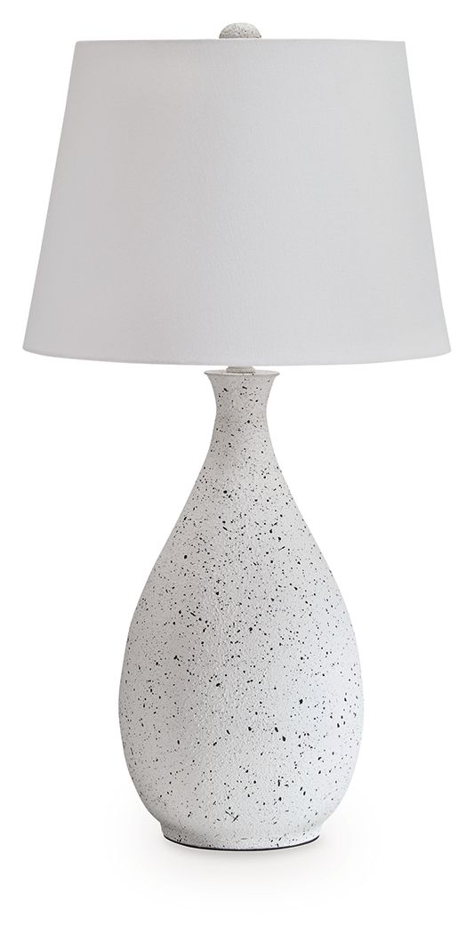 Wyattford - Metal Table Lamp - White / Black - Image 1
