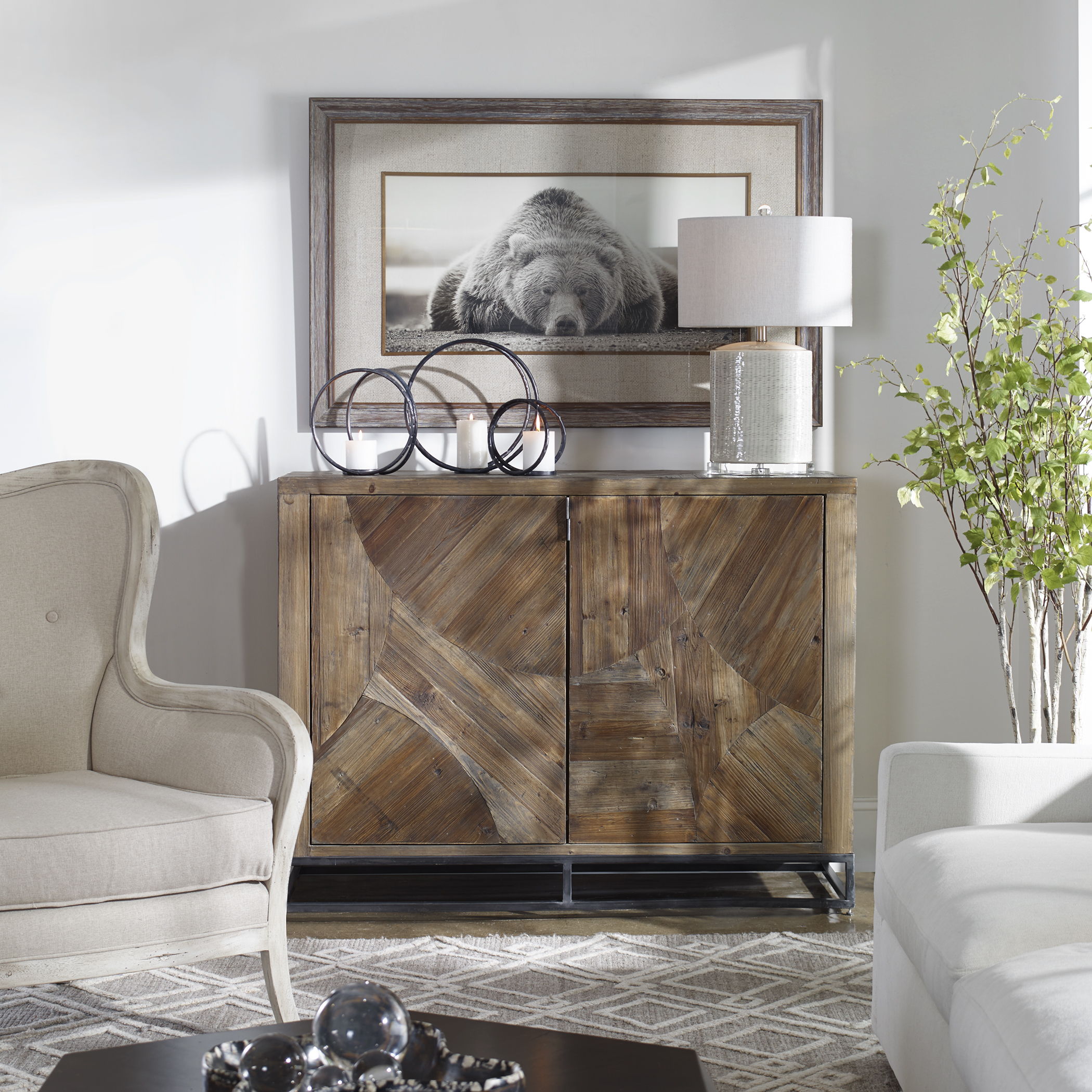 Deep Sleep - Bear Print - Pearl Silver - Image 2