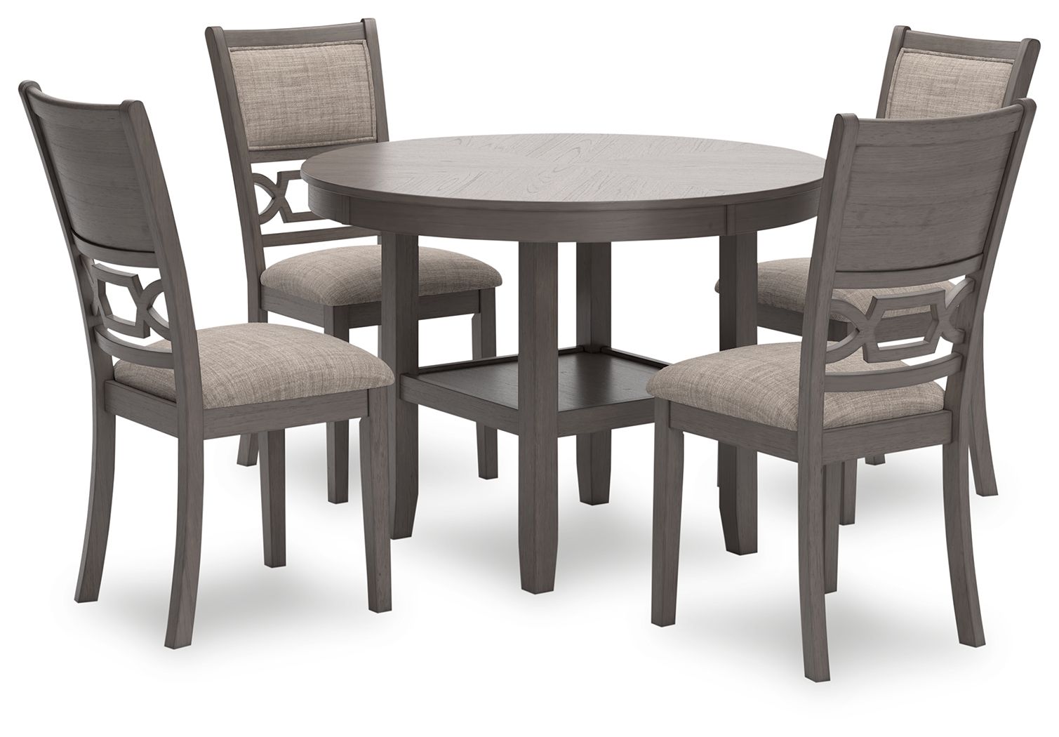 Wrenning – Dining Room Table Set (Set of 5) – Gray