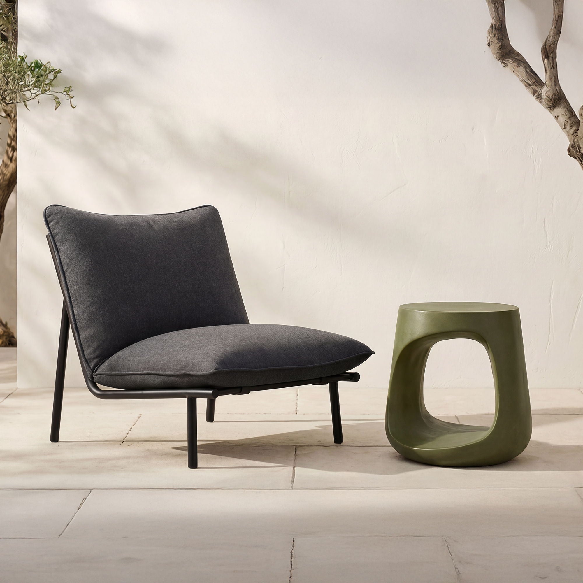 Rothko - Outdoor Stool - Dark Green - Image 2