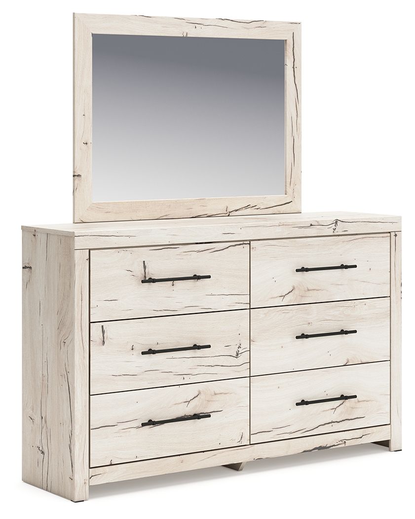 Lawroy – Dresser And Mirror – Light Natural
