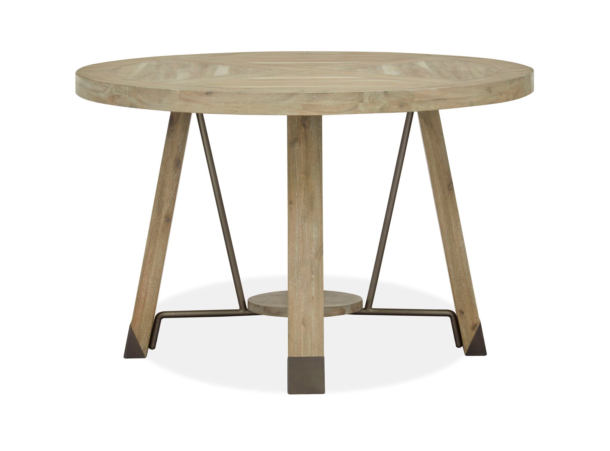 Ainsley - Round Dining Table - Cerused Khaki - Image 3