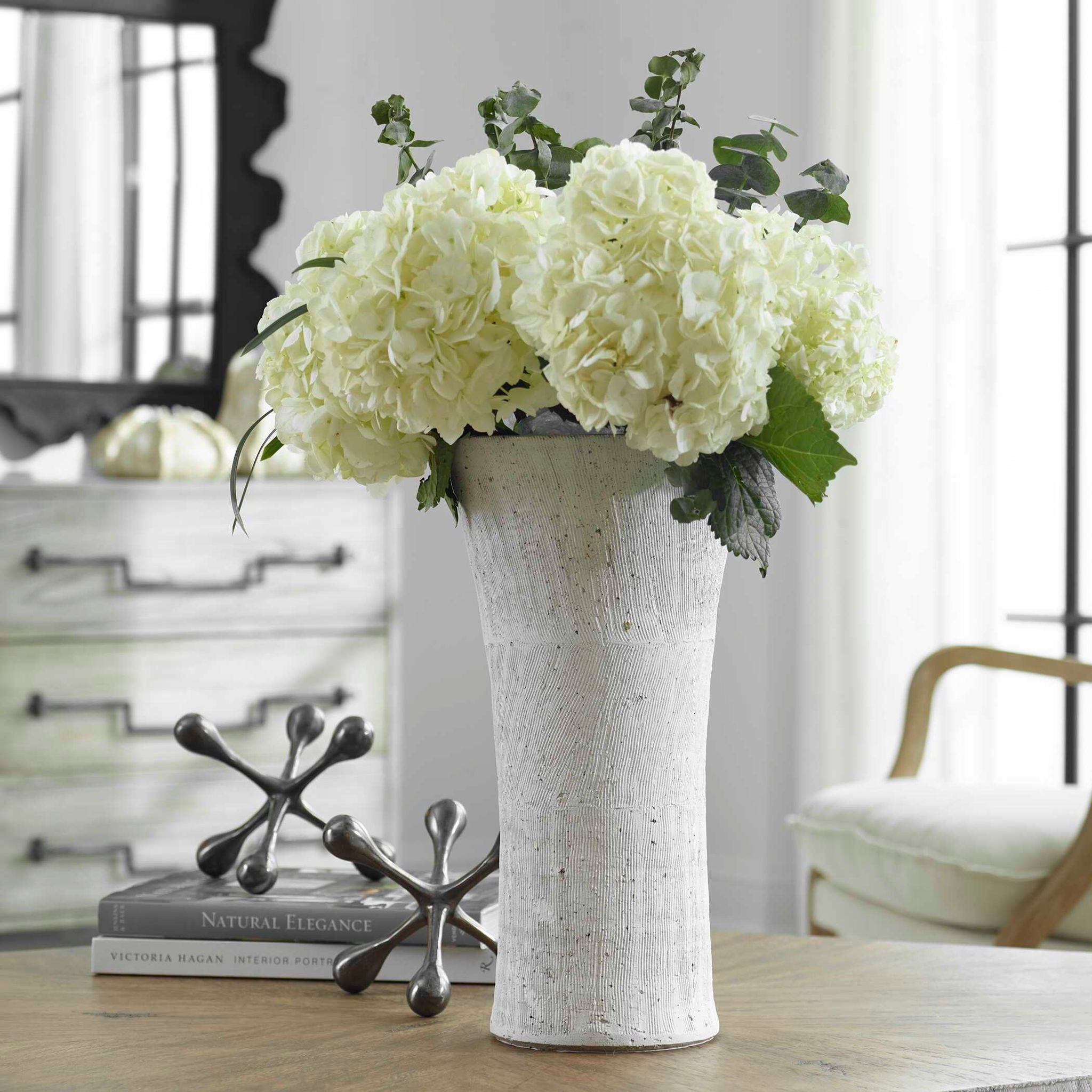 Floreana - Tall Vase - White - Image 2