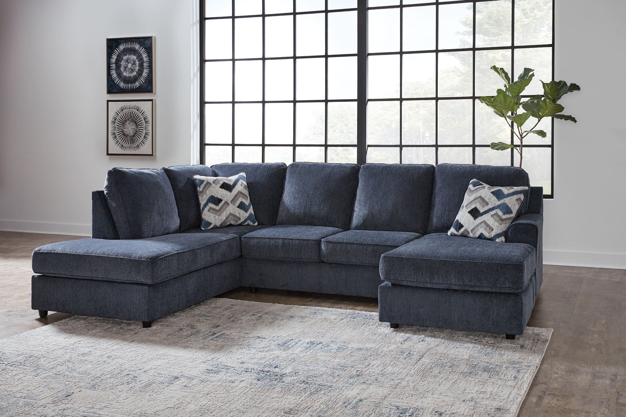 Albar Place - Sectional With Ottoman - Image 3