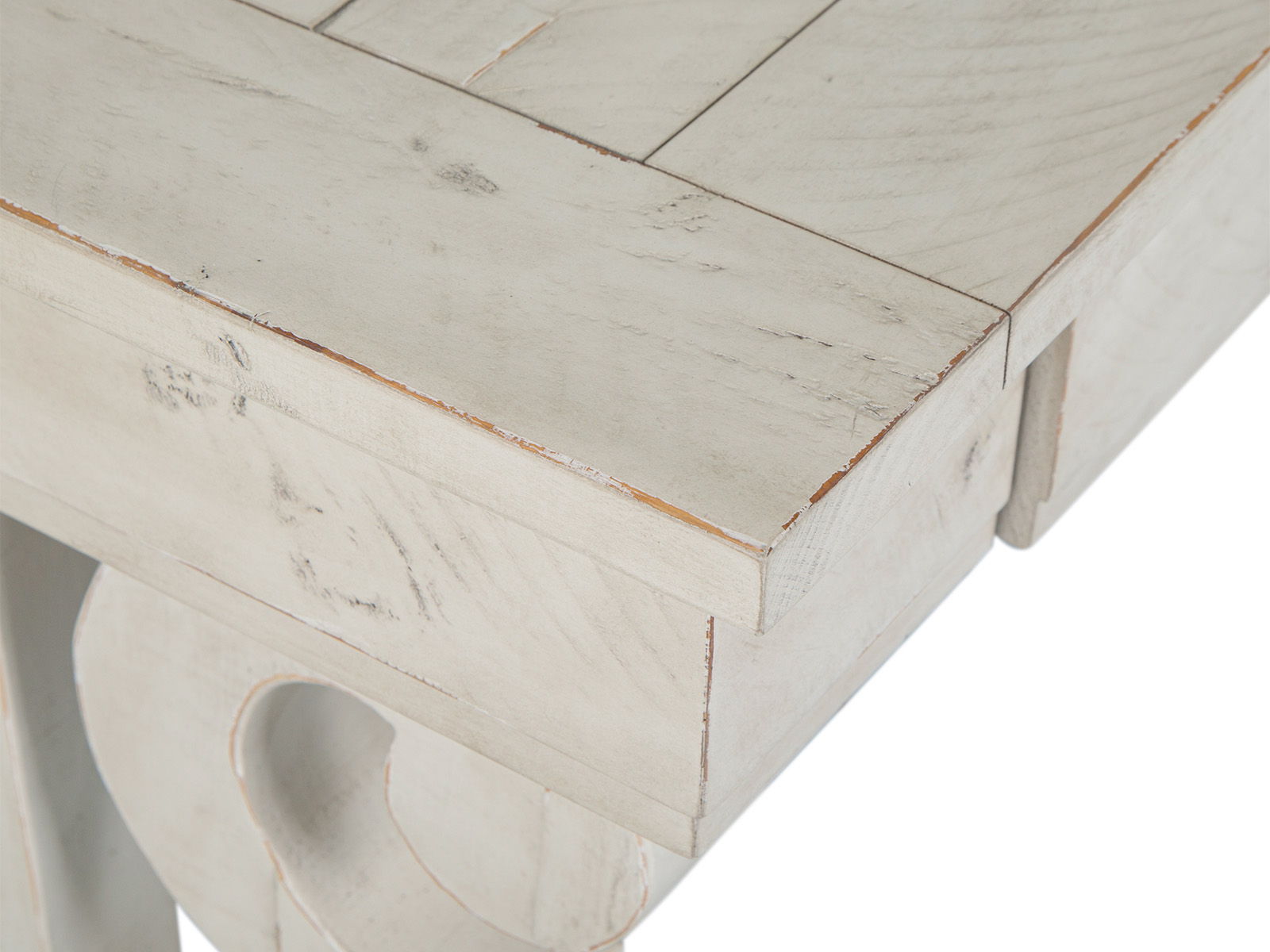 Bronwyn - Rectangular Sofa Table - Alabaster - Image 3