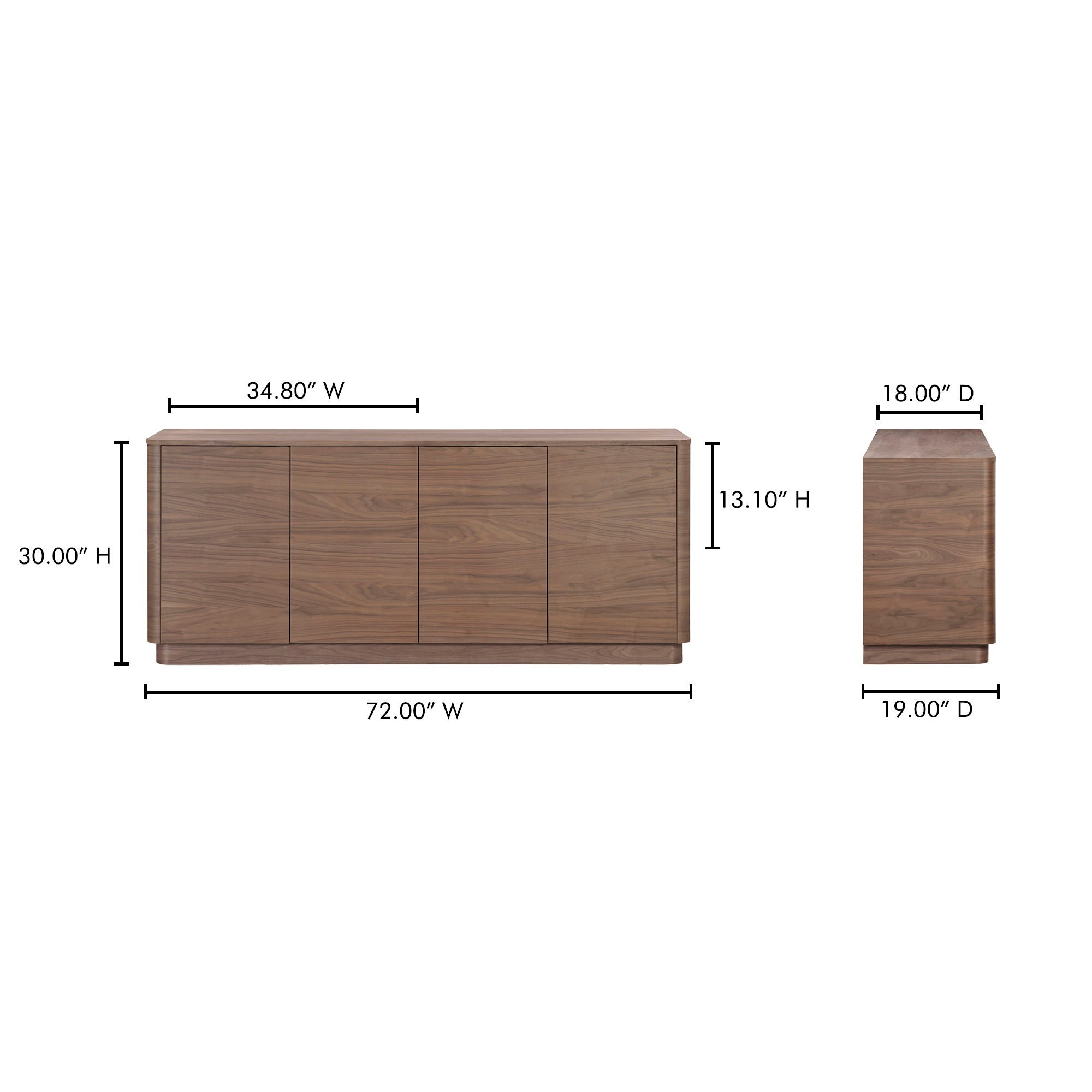Round Off - Sideboard - Dark Brown - Image 2