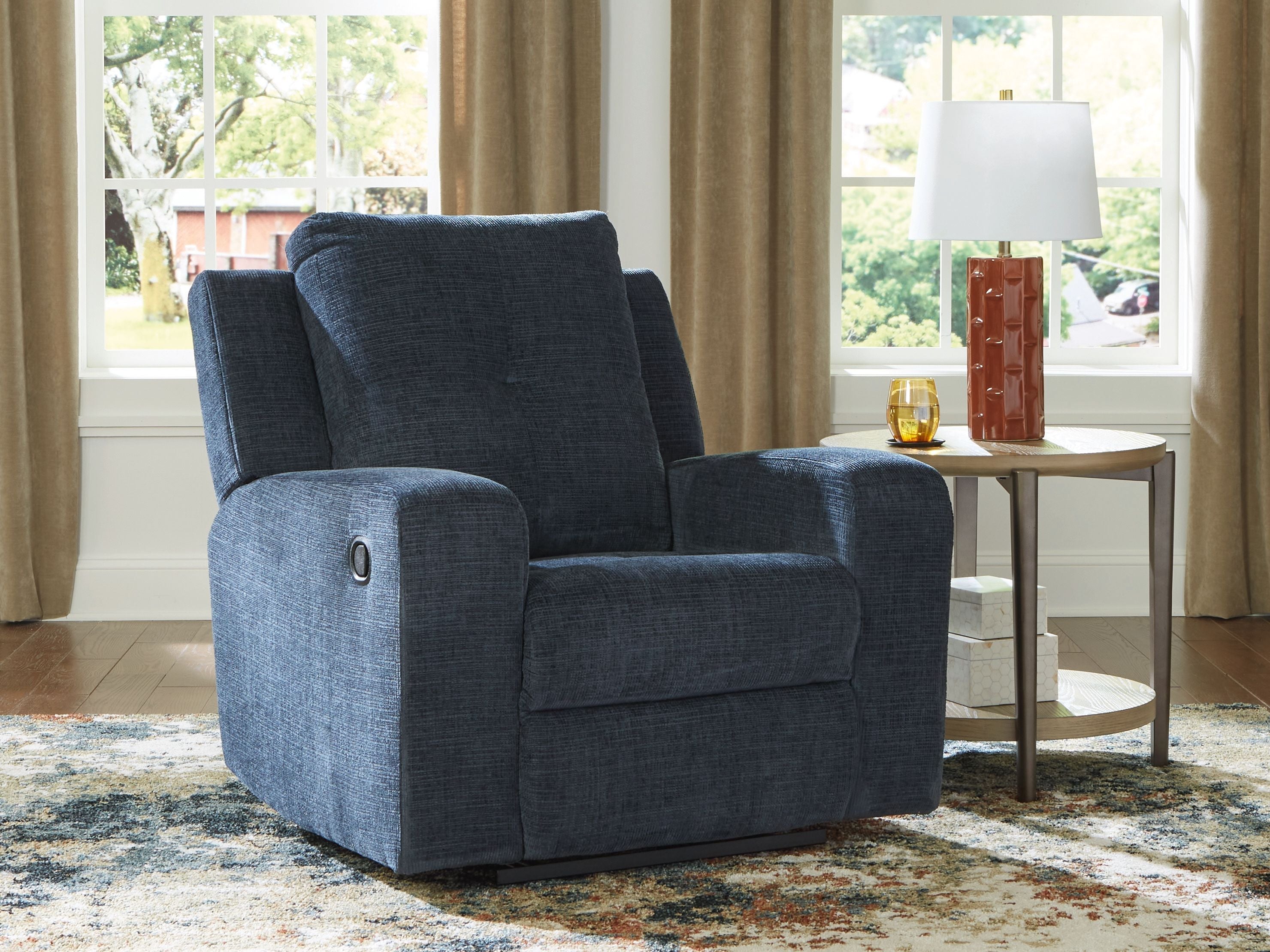 Danum - Zero Wall Recliner - Fabric - Ink - Image 2