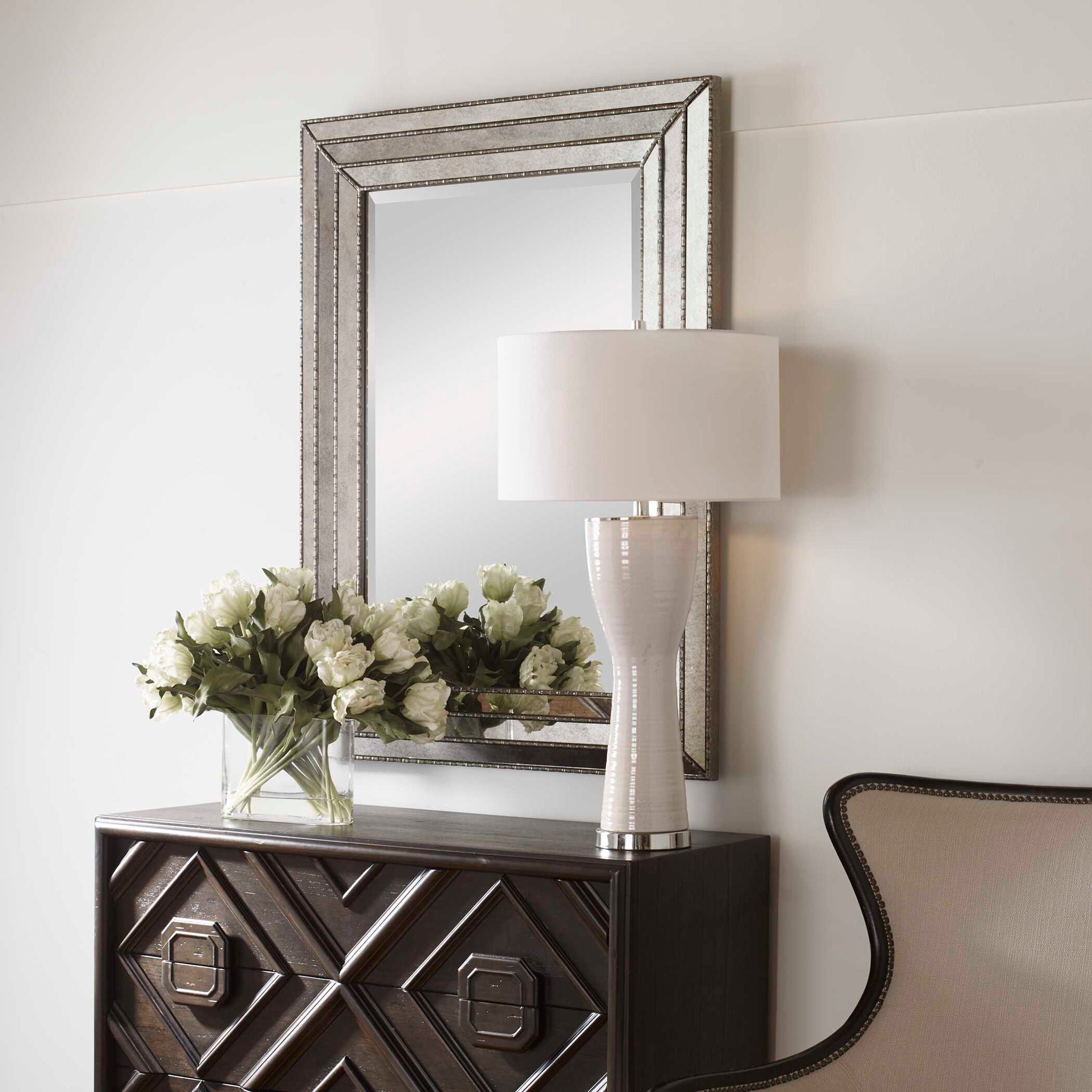 Seymour - Mirror - Antique Silver - Image 2