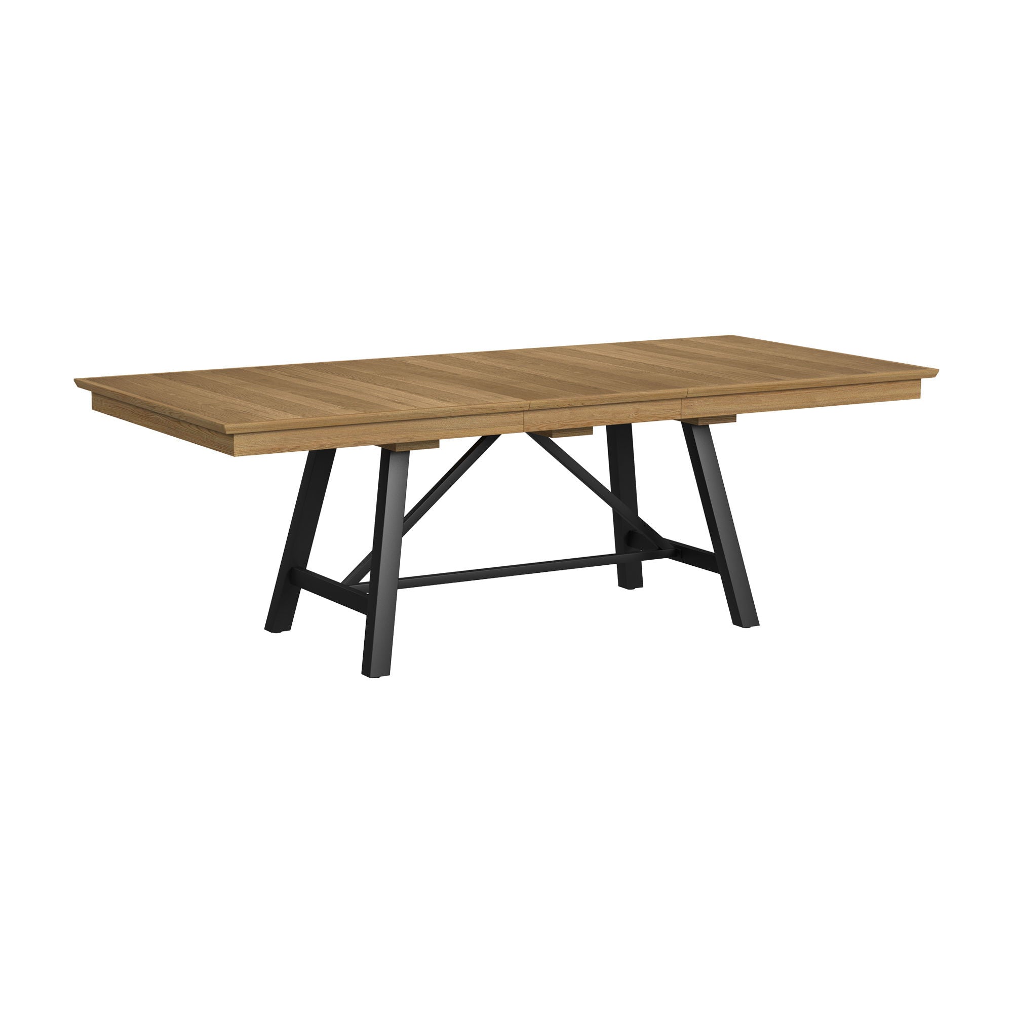 Newport - Trestle Table - Natural Oak - Image 3