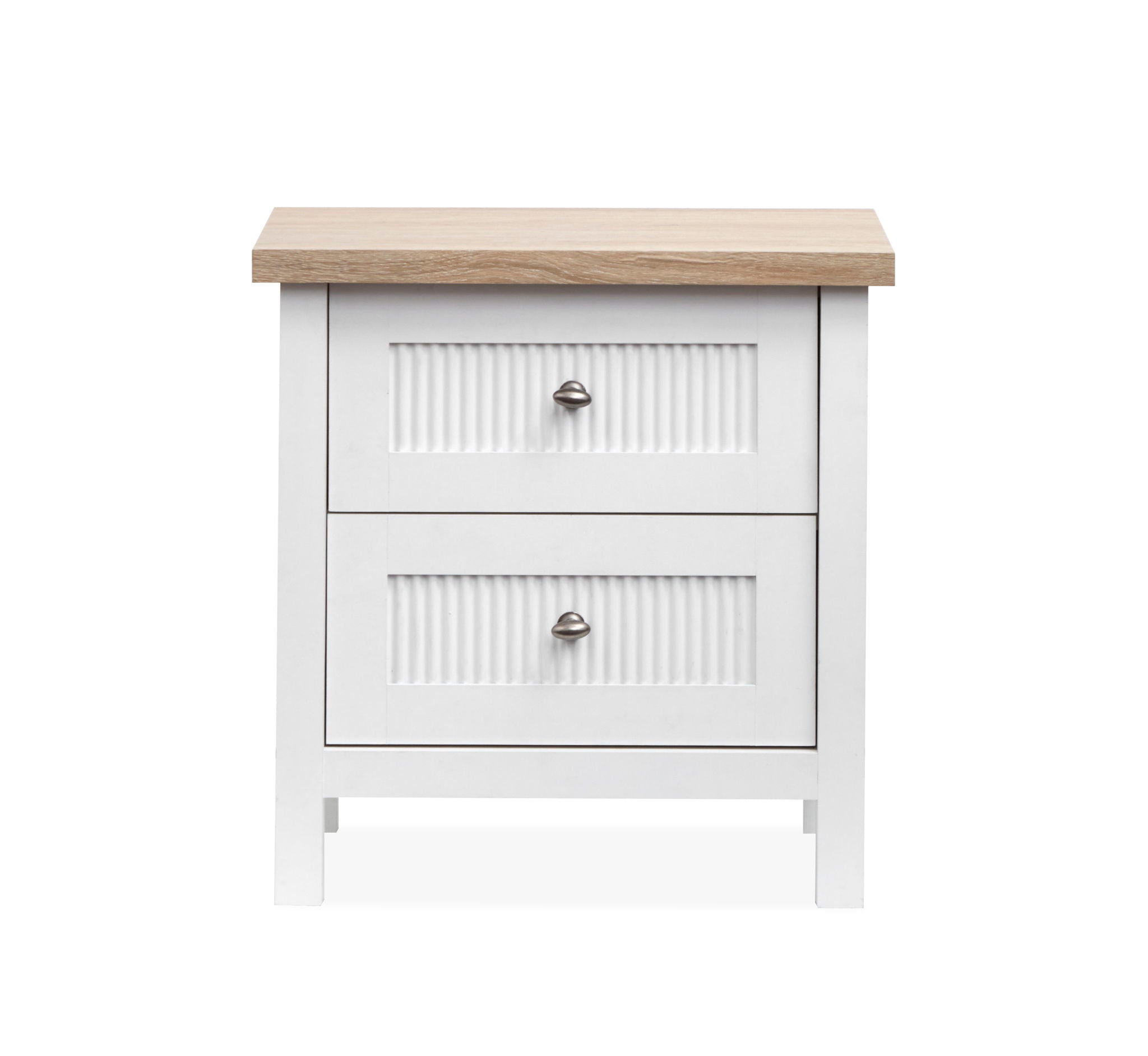 Windmill Harbour - Drawer Nightstand - White Whisp And Sand - Image 2