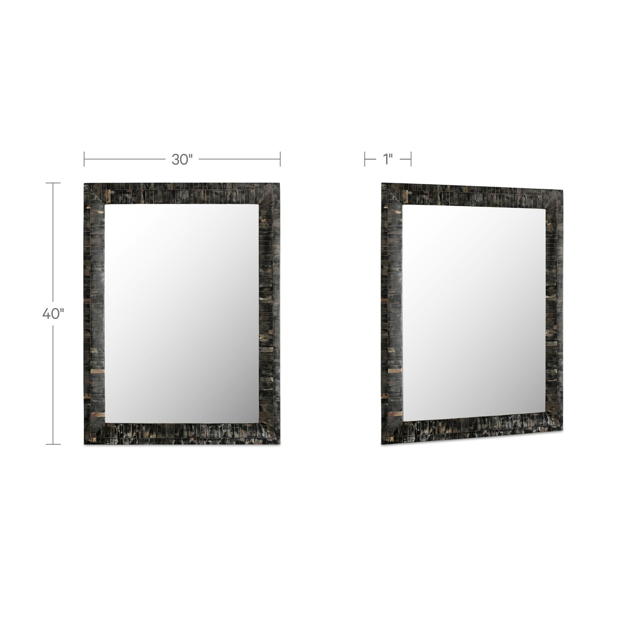 Avis - Horn Inlay Mirror - Multicolor - Image 2