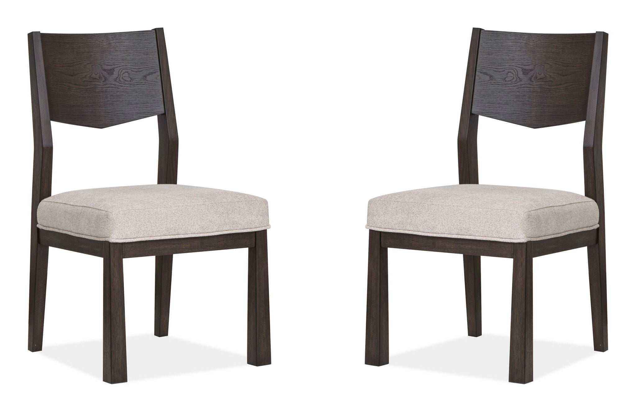Tauren - Upholstered Side Chair With Solid Back (Set of 2) - Coffee Bean - Image 1
