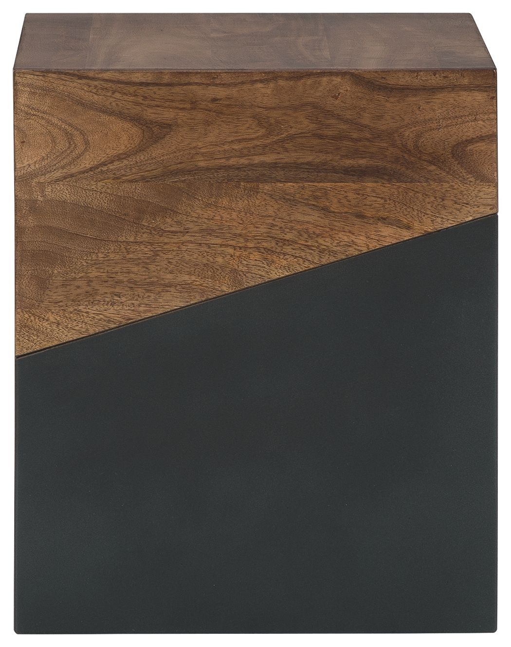 Trailbend - Accent Table - Brown / Gunmetal - Image 2