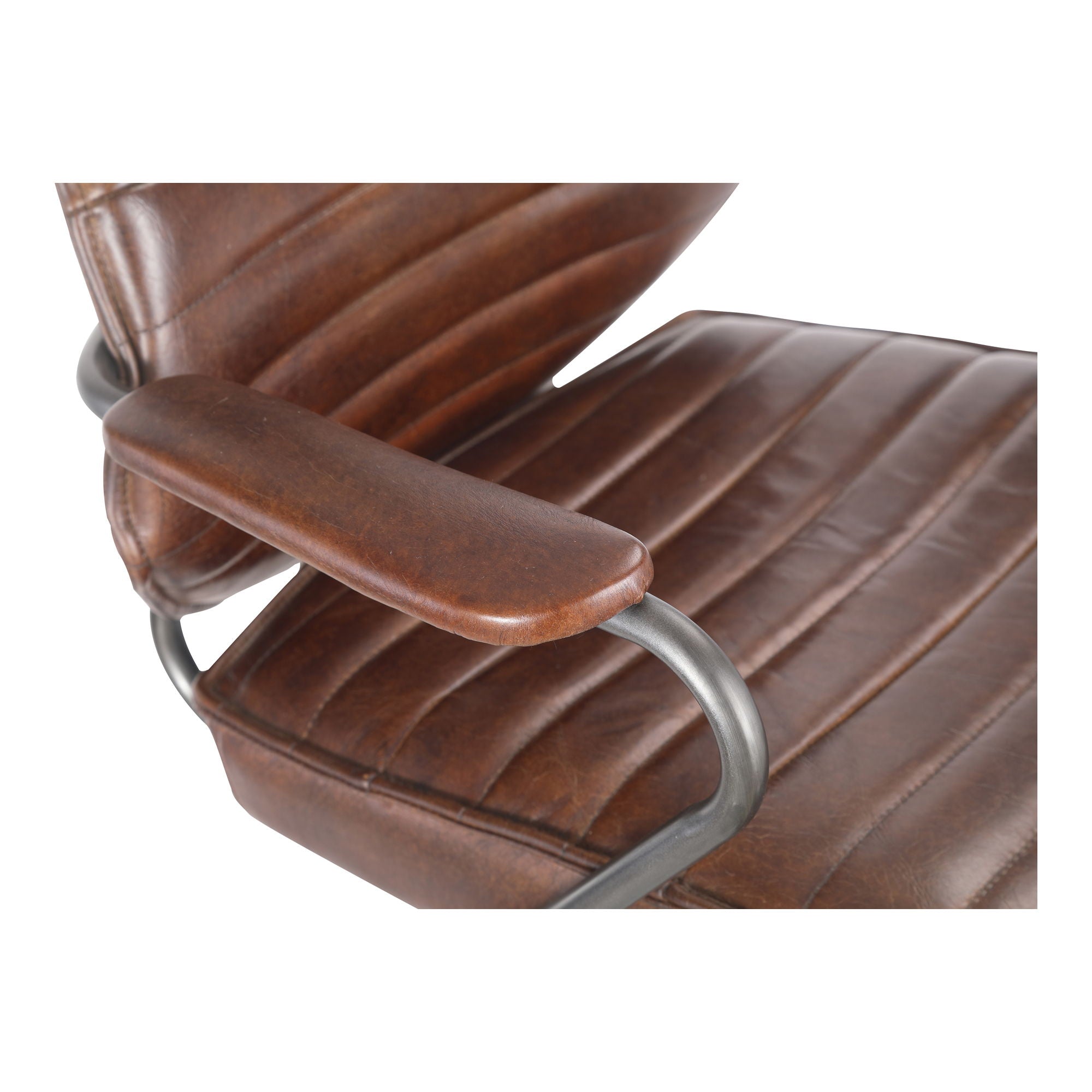Executive - Leather Office Chair - Dark Brown - Image 2