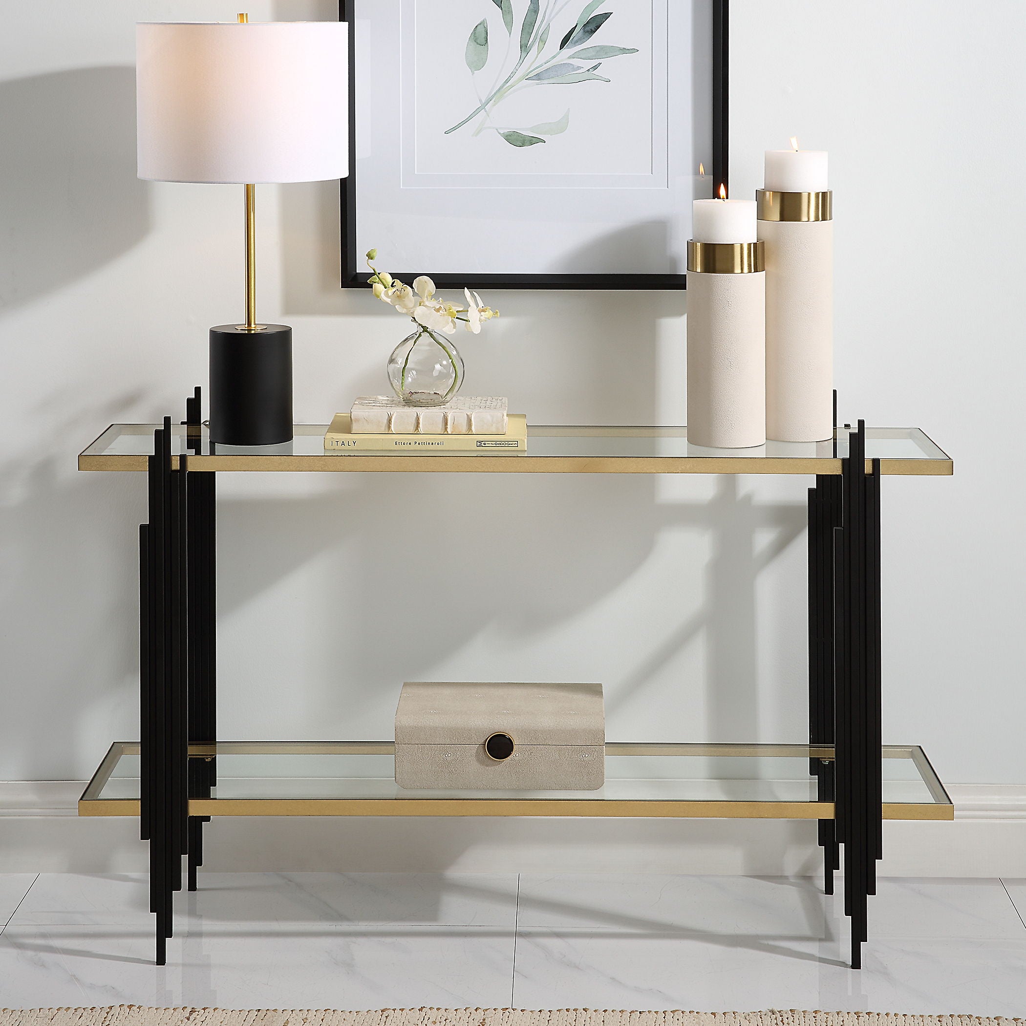 Empire - Cityscape Console Table - Gold - Image 3