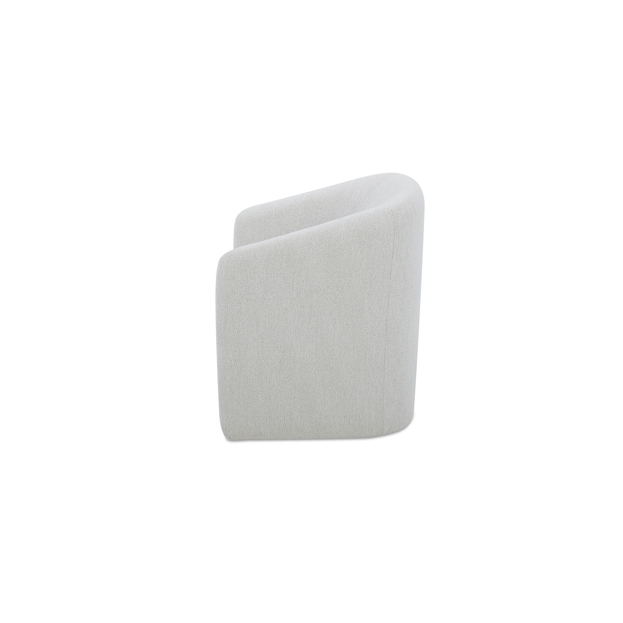 Sandy - Rolling Dining Chair - Off White - Image 3