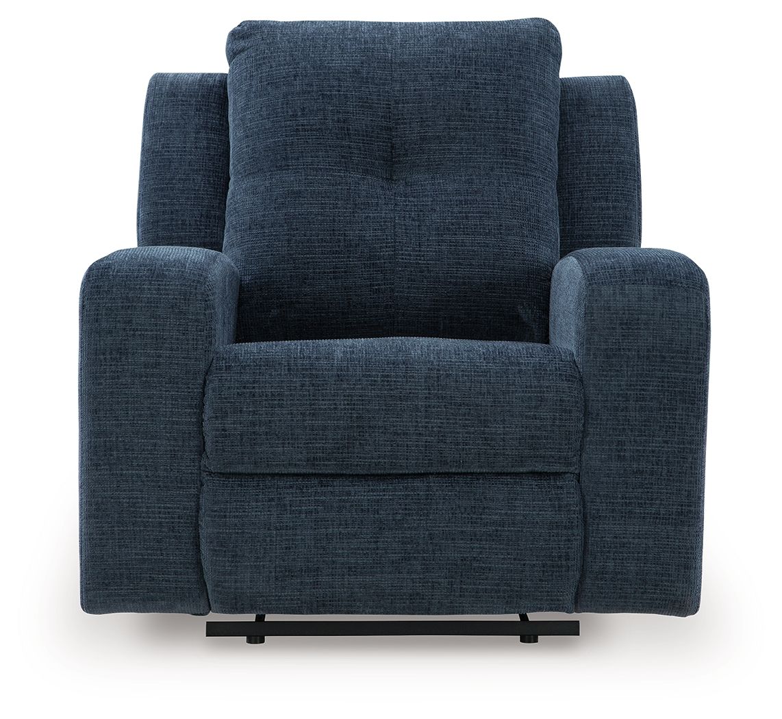 Danum - Zero Wall Recliner - Fabric - Ink - Image 3