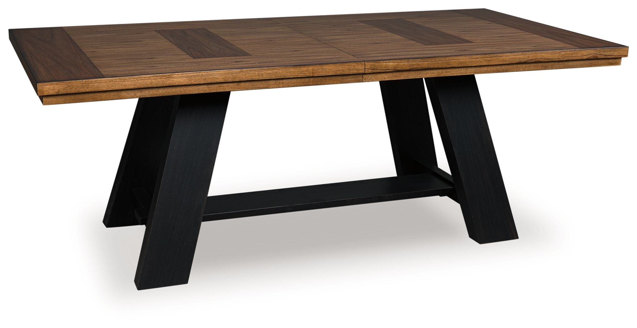Greddinton - Dining Extension Table - Brown / Black - Image 2