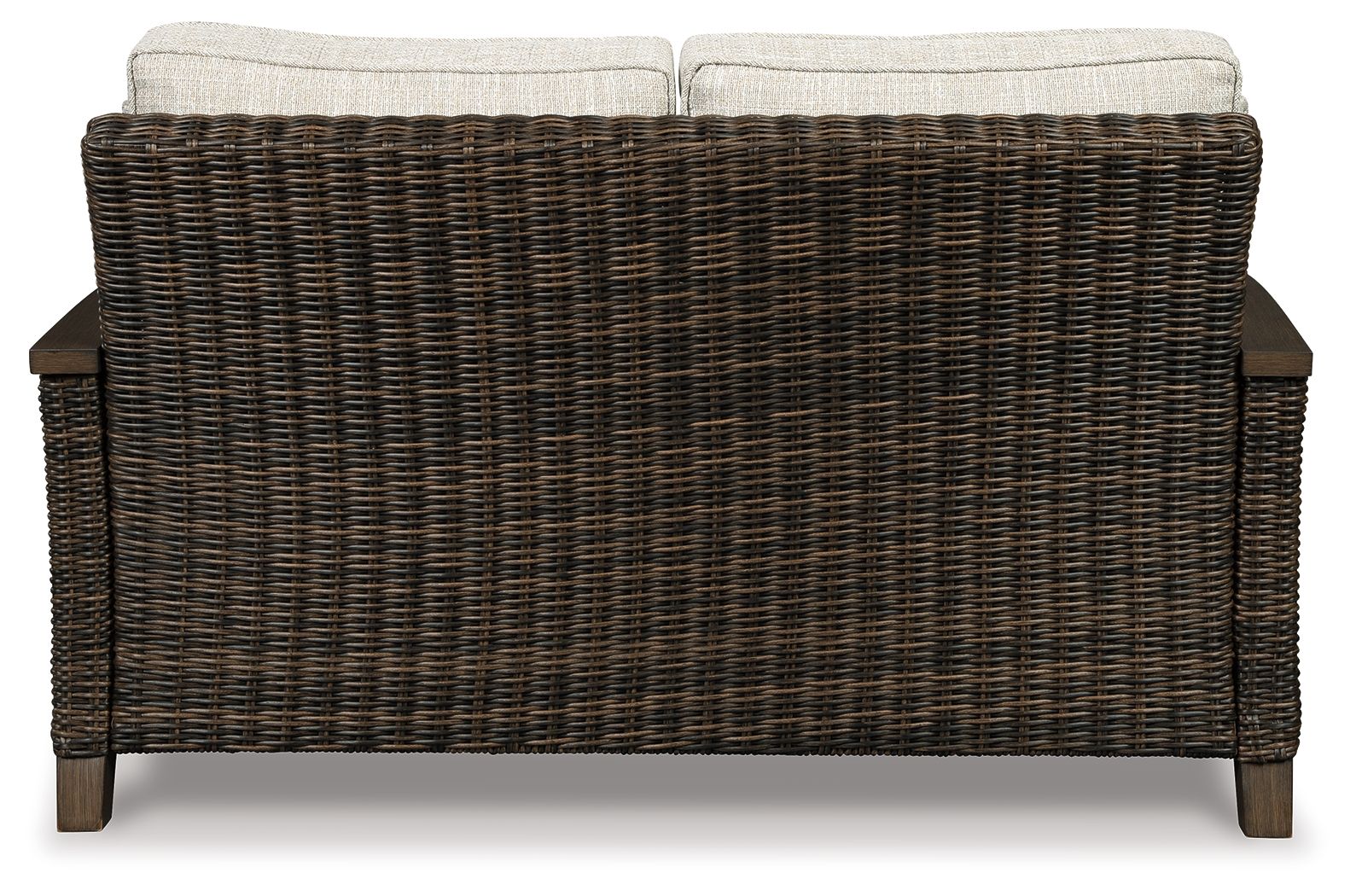 Paradise Trail - Loveseat w/Cushion - Medium Brown - Image 2
