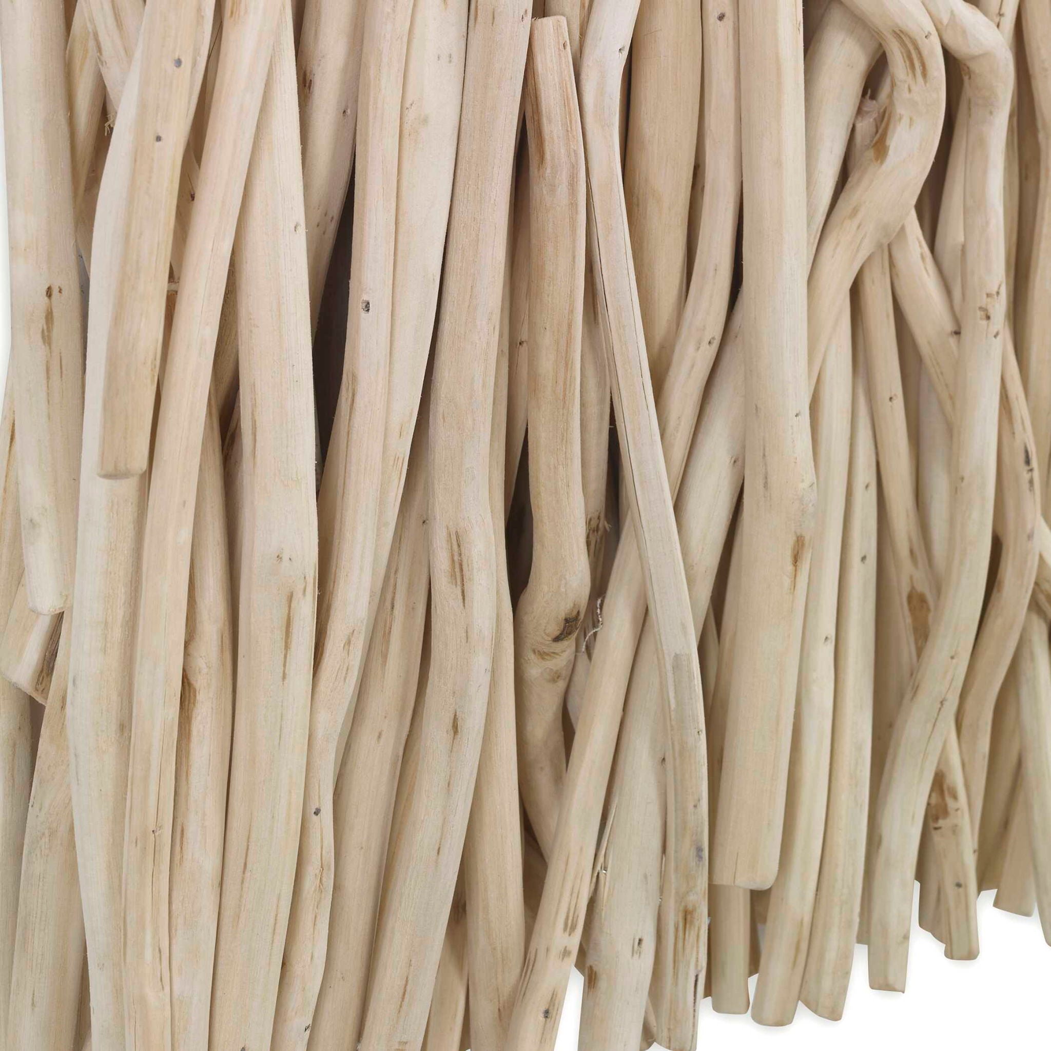 Gathered Teak - Square Wood Wall Decor - Image 3