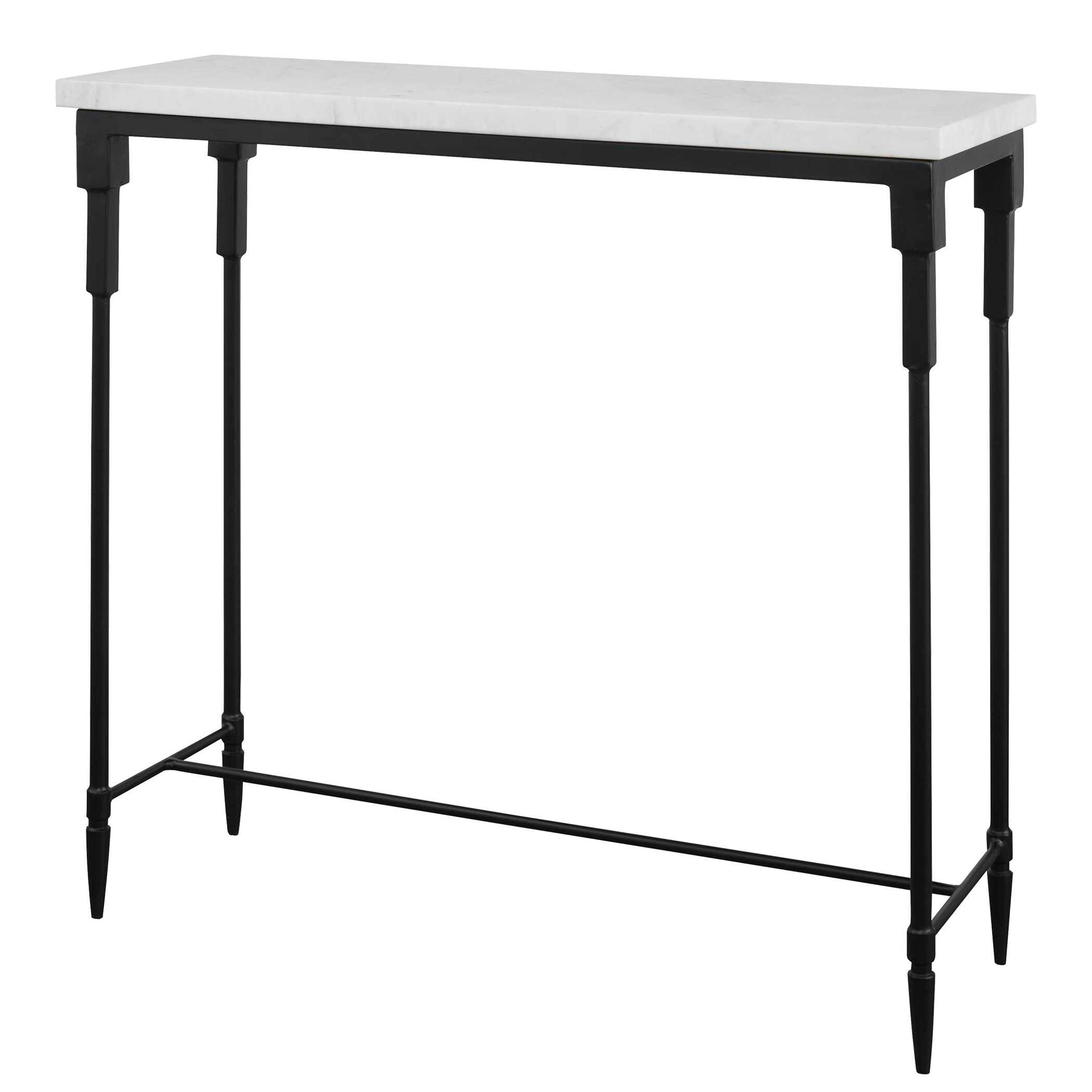 Bourges - Marble Console Table - White - Image 2