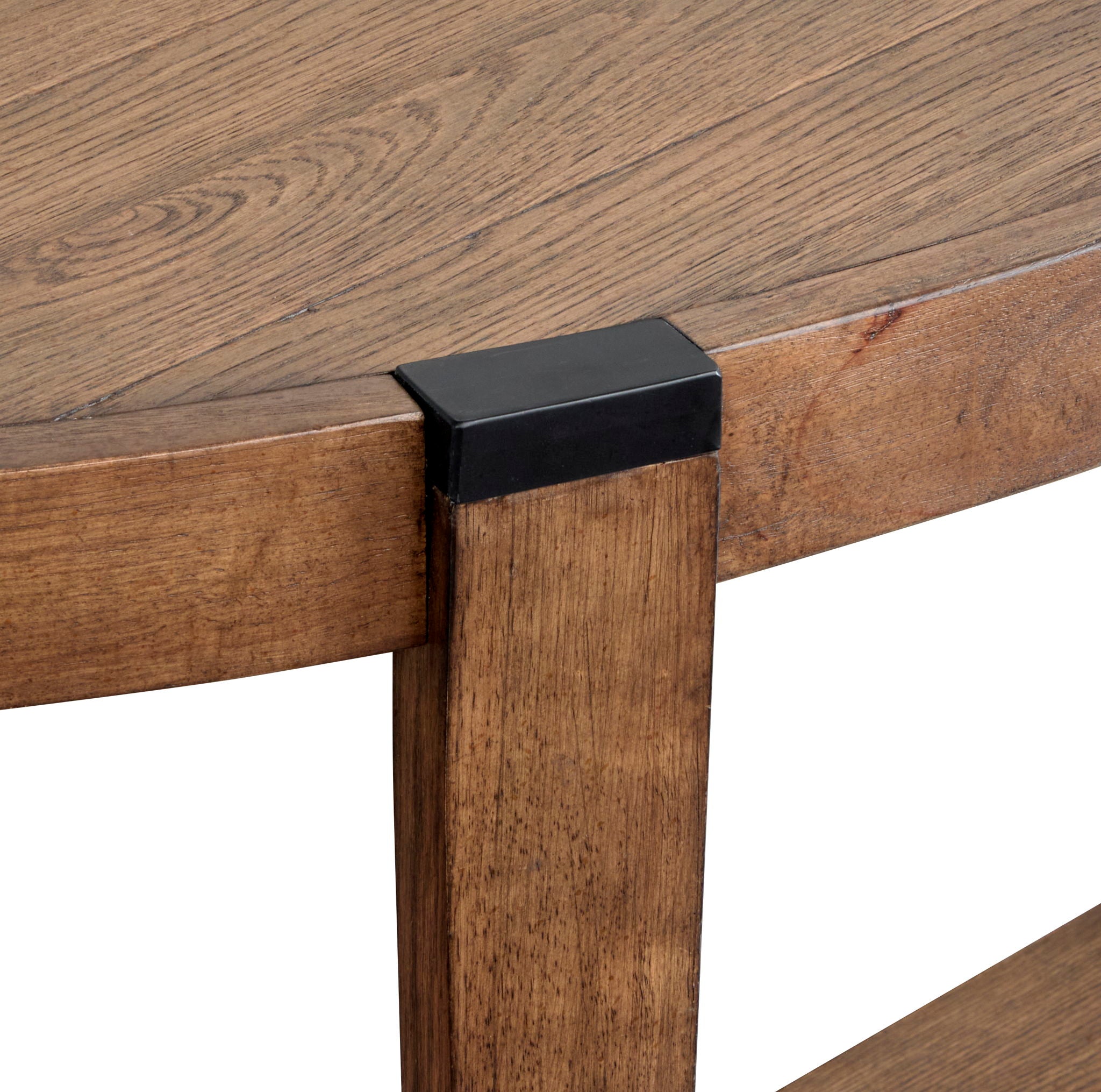 Kaysen - Demilune Sofa Table - Dark Brown - Image 2