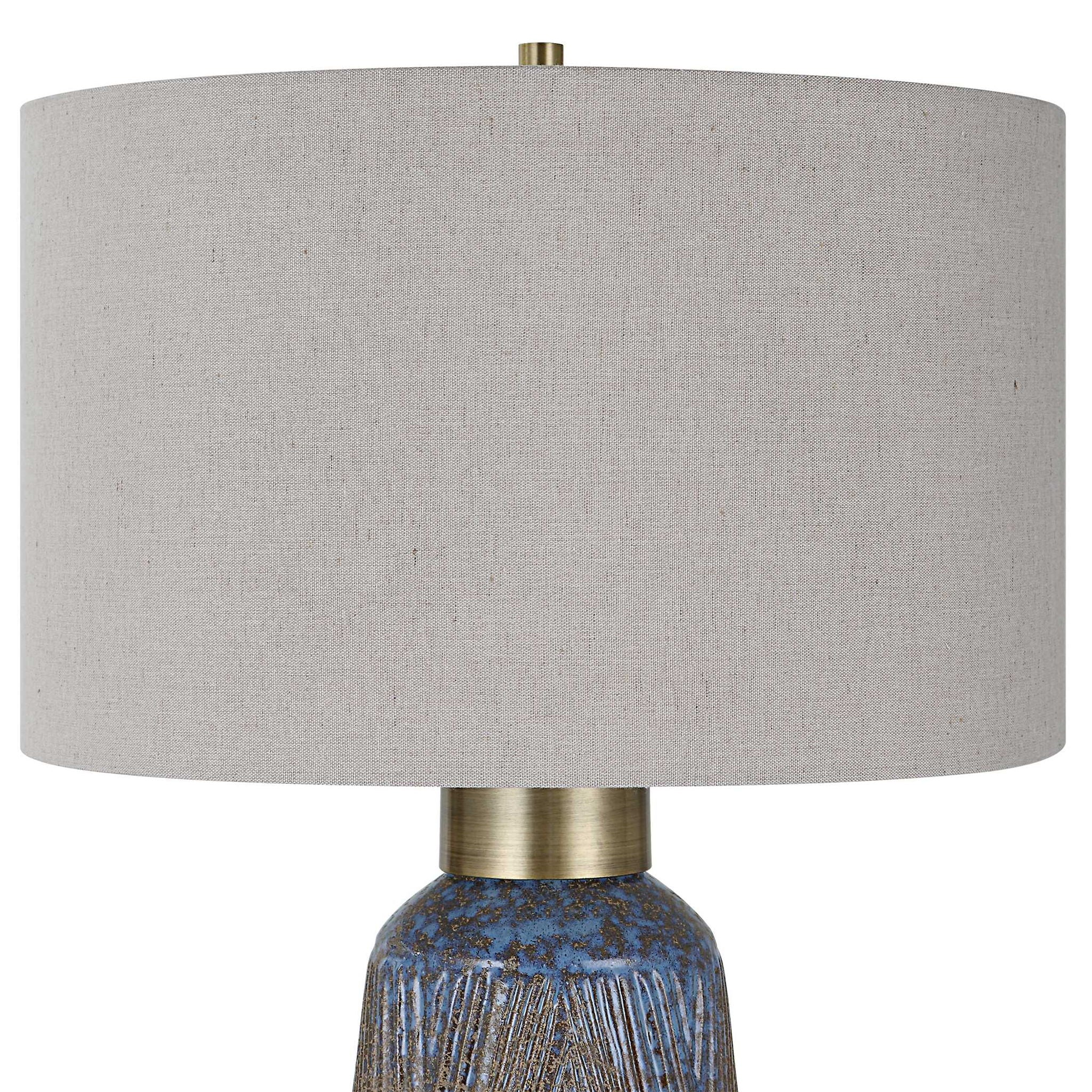 Western Sky - Ceramic Table Lamp - Blue - Image 3