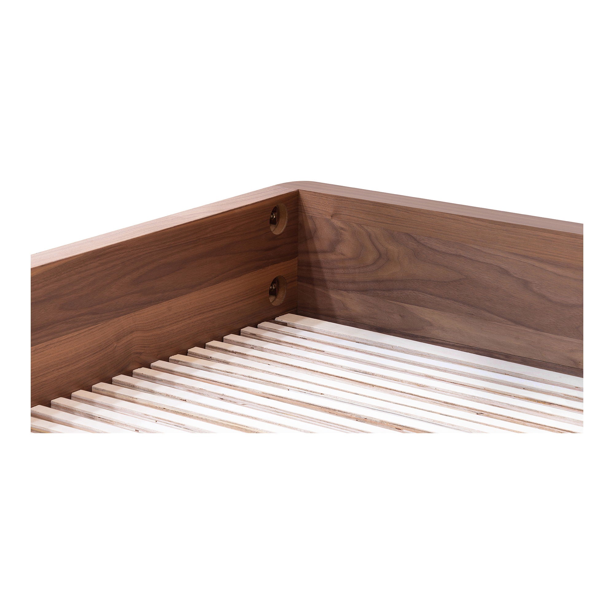Round Off - Queen Bed - Natural Walnut - Image 3