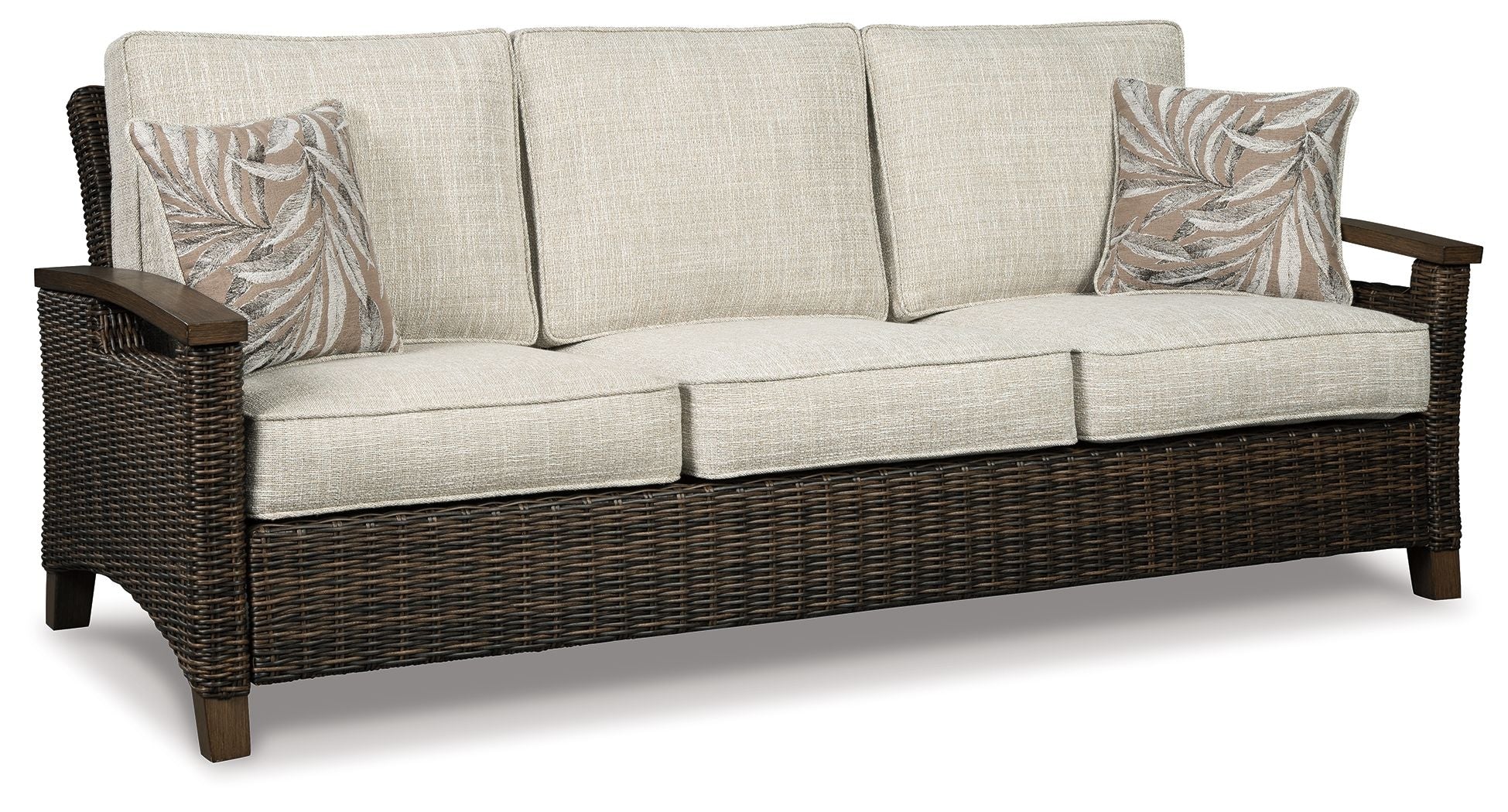 Paradise Trail – Sofa with Cushion – Medium Brown
