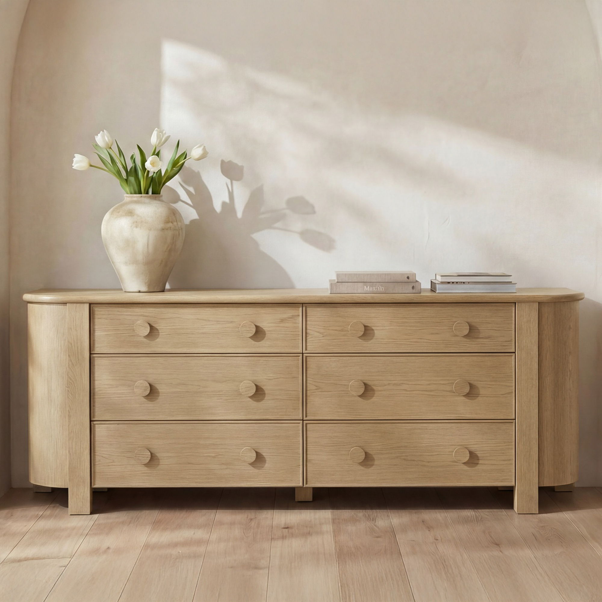 Loren – 6 Drawer Dresser – Natural