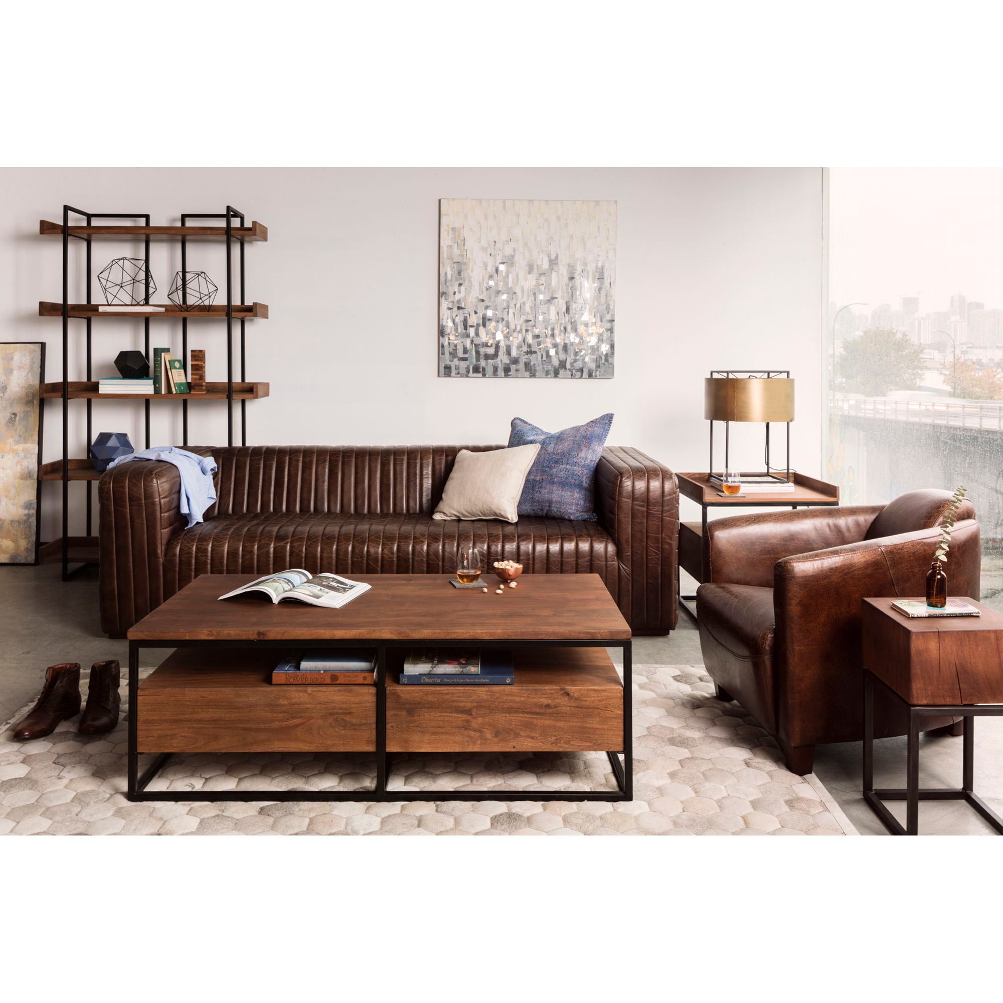 Salzburg - Club Chair - Dark Brown Leather - Image 3