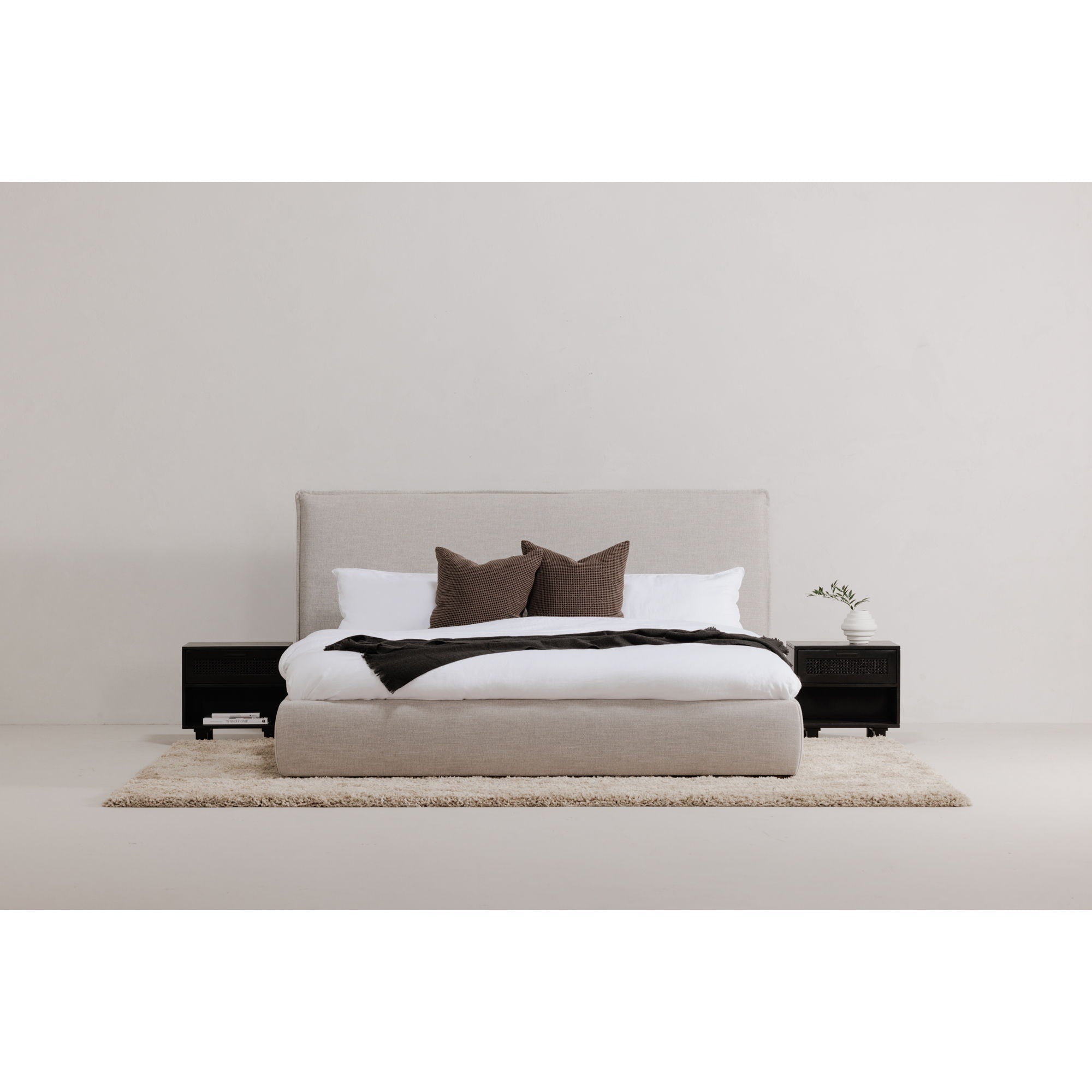 Luzon - King Bed - Light Gray - Image 3