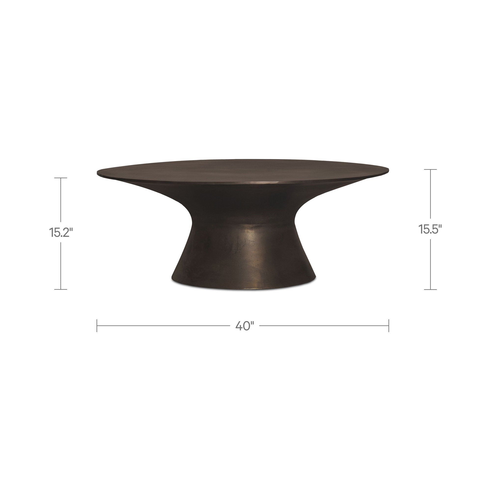 Bardo - Outdoor Coffee Table - Deep Bronze - Image 2