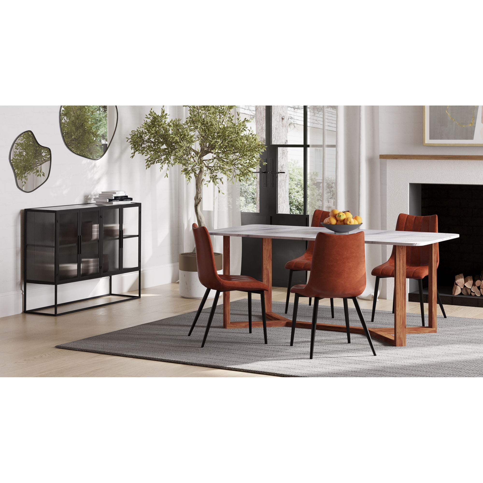 Alibi - Dining Chair (Set of 2) - Brown - Image 3