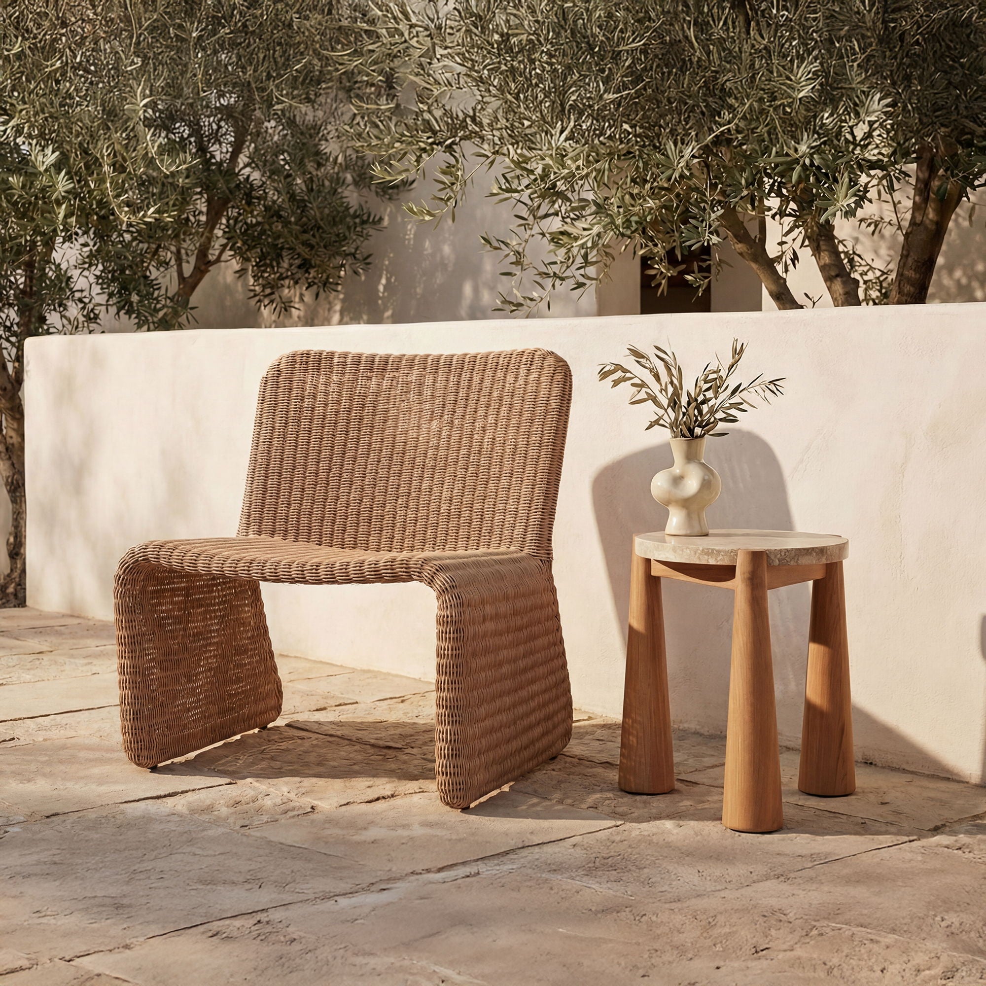 Pax - Outdoor Side Table - Natural - Image 1