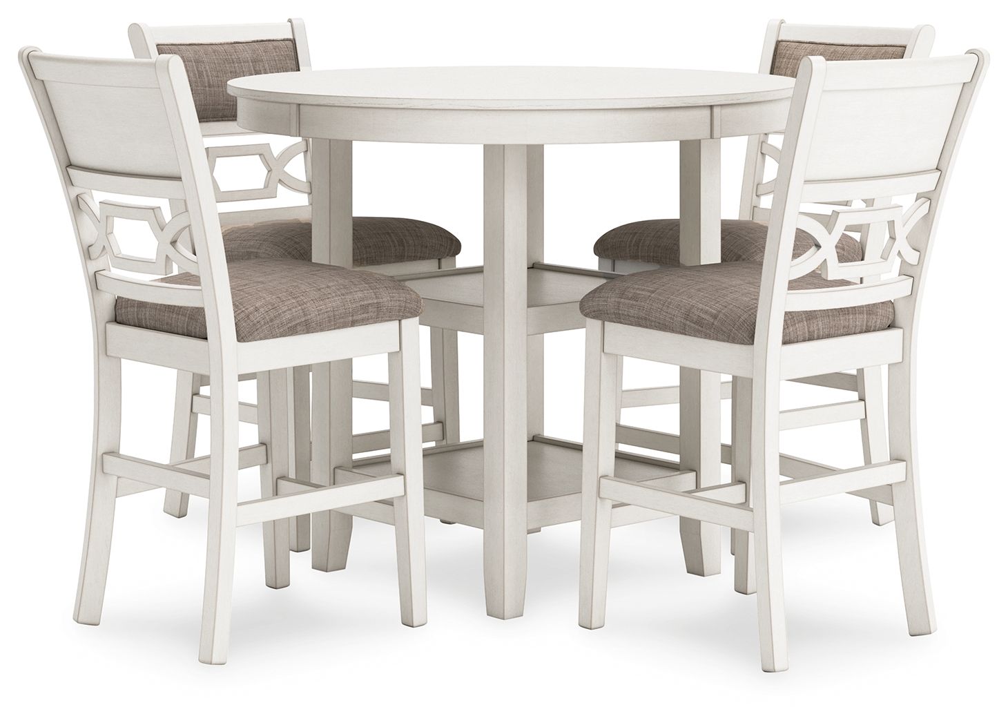 Erinberg – Dining Room Counter Table Set (Set of 5) – Antique White