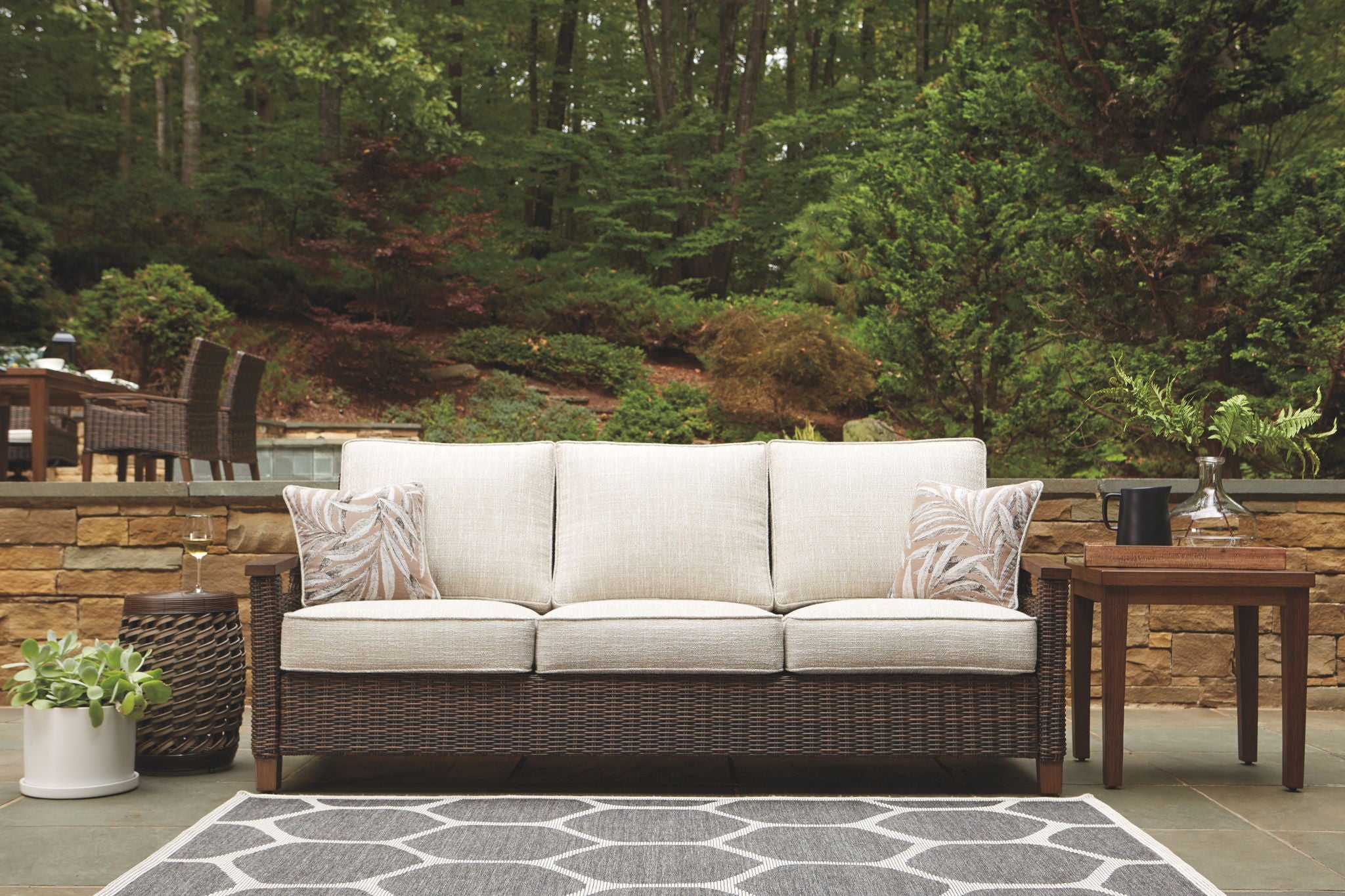 Paradise Trail - Sofa with Cushion - Medium Brown - Image 2