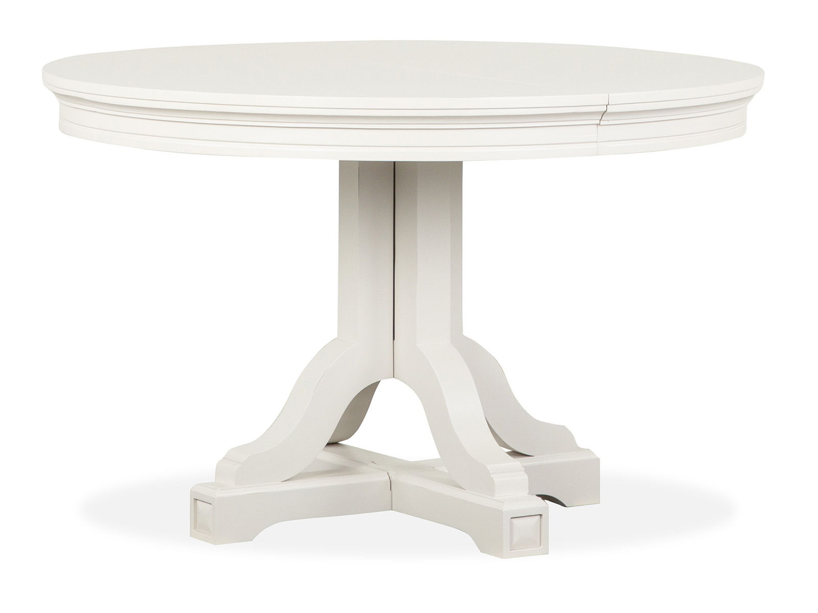 Willowbrook - Extendable 48" Round Dining Table - Egg Shell White - Image 2