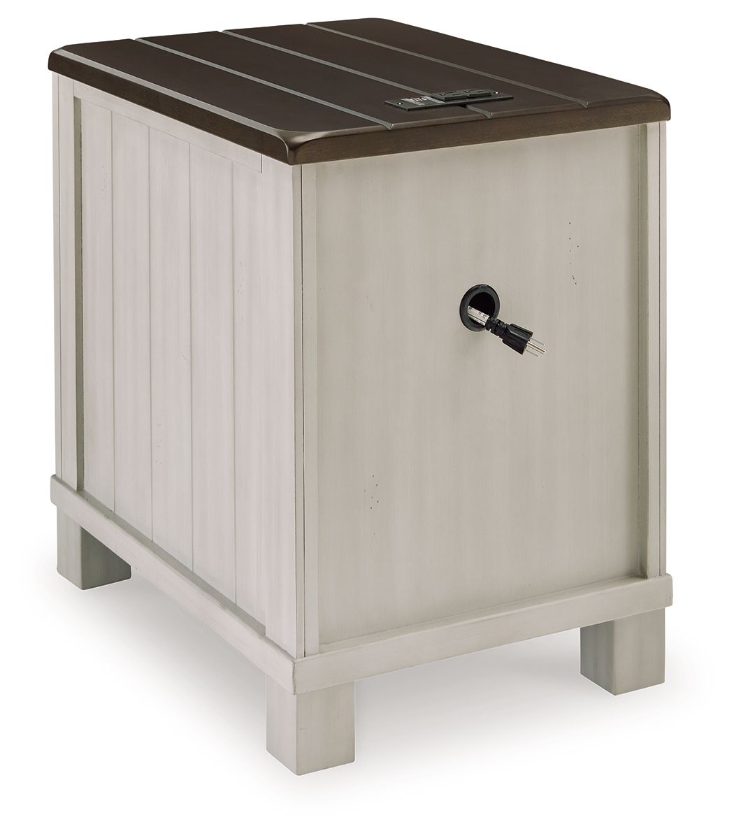 Darborn - Chair Side End Table - Gray / Brown - Image 3