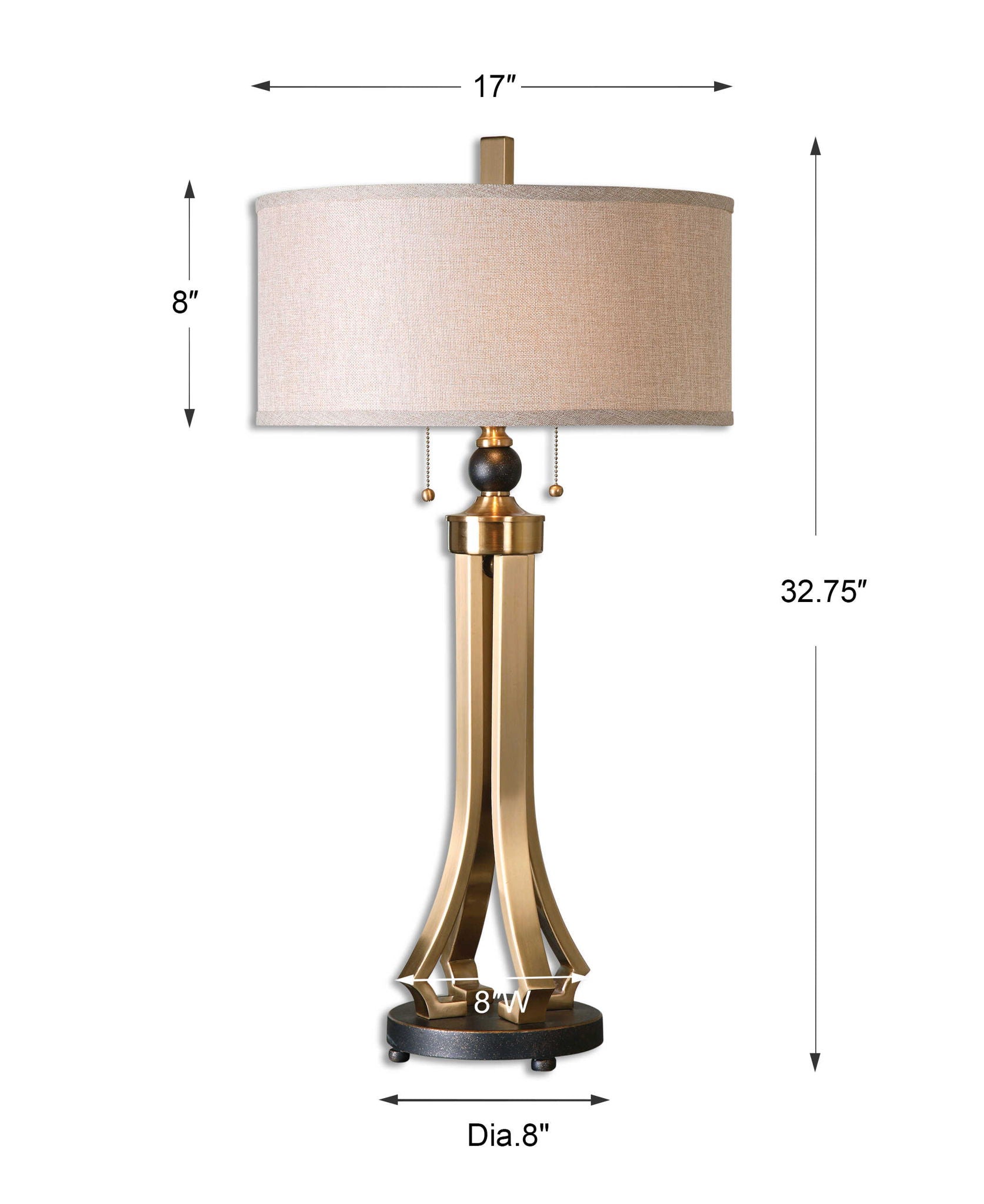Selvino - Table Lamp - Brushed Brass - Image 2