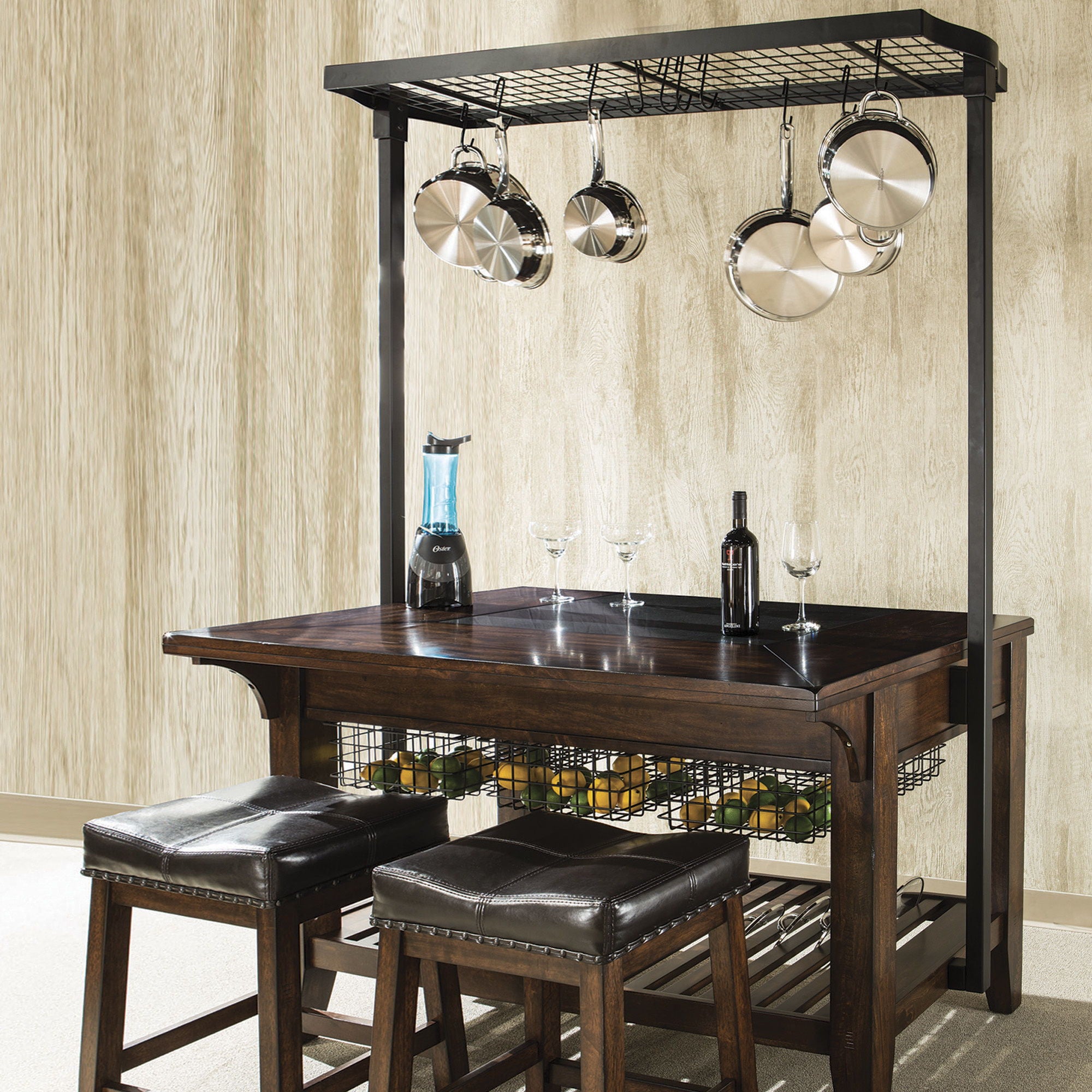 Kona - Backless Stool - Raisin - Image 2