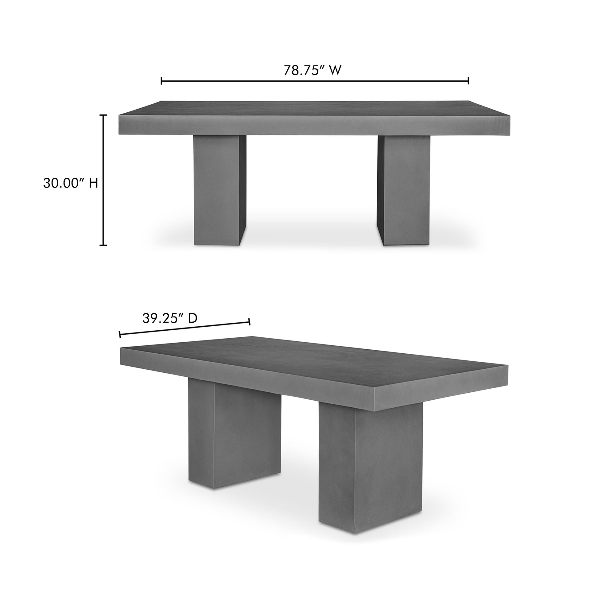 Antonius - Outdoor Dining Table - Cement - Image 2