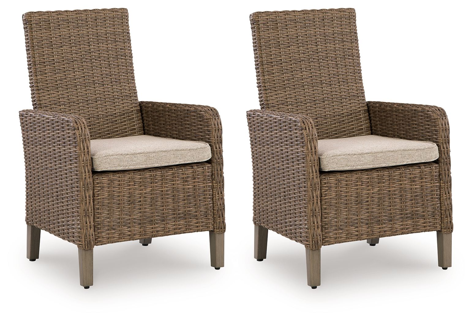 Laguna Heights - Arm Chair With Cushion (Set of 2) - Beige - Image 1