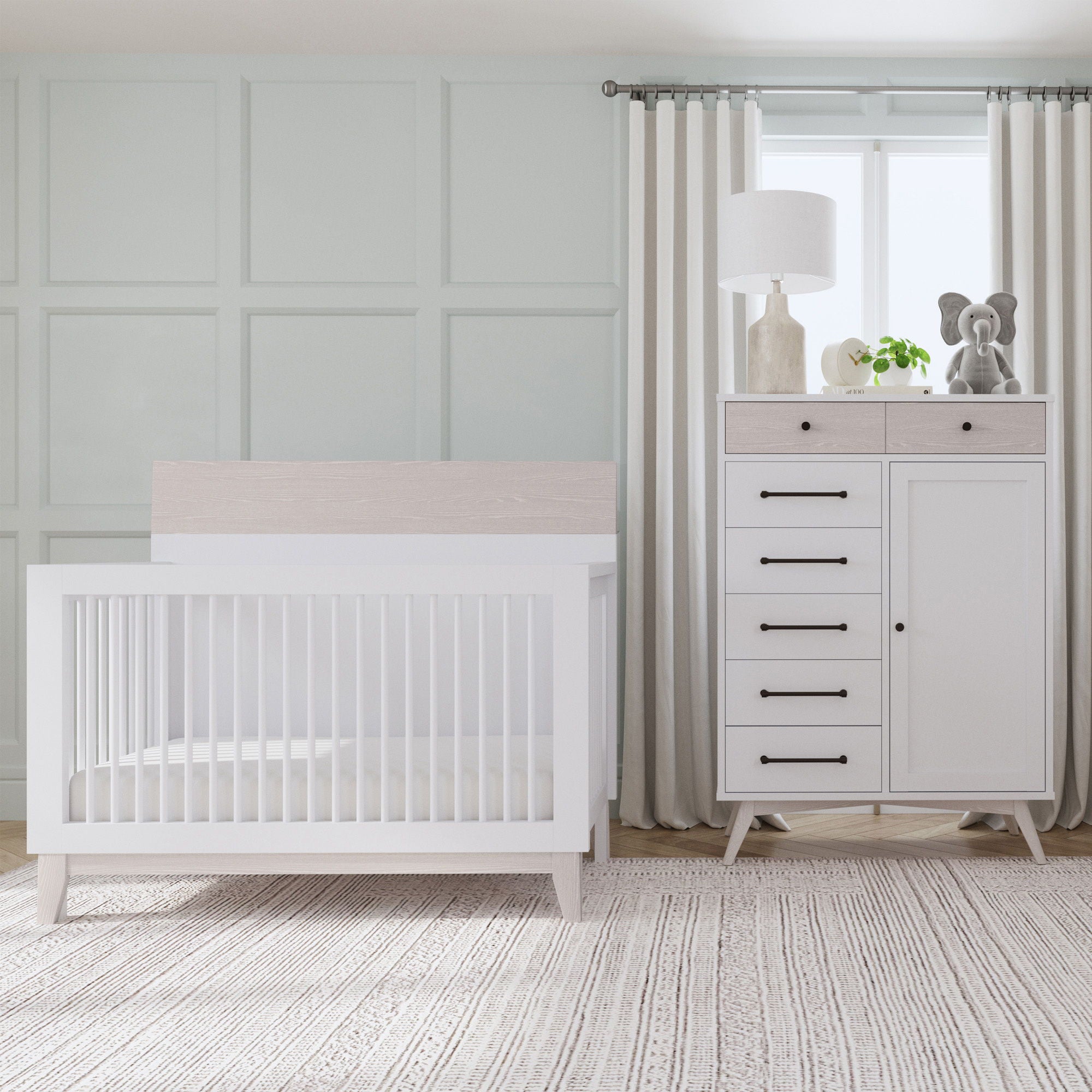 Rowan - Convertible Crib - Ash Linen - Image 2