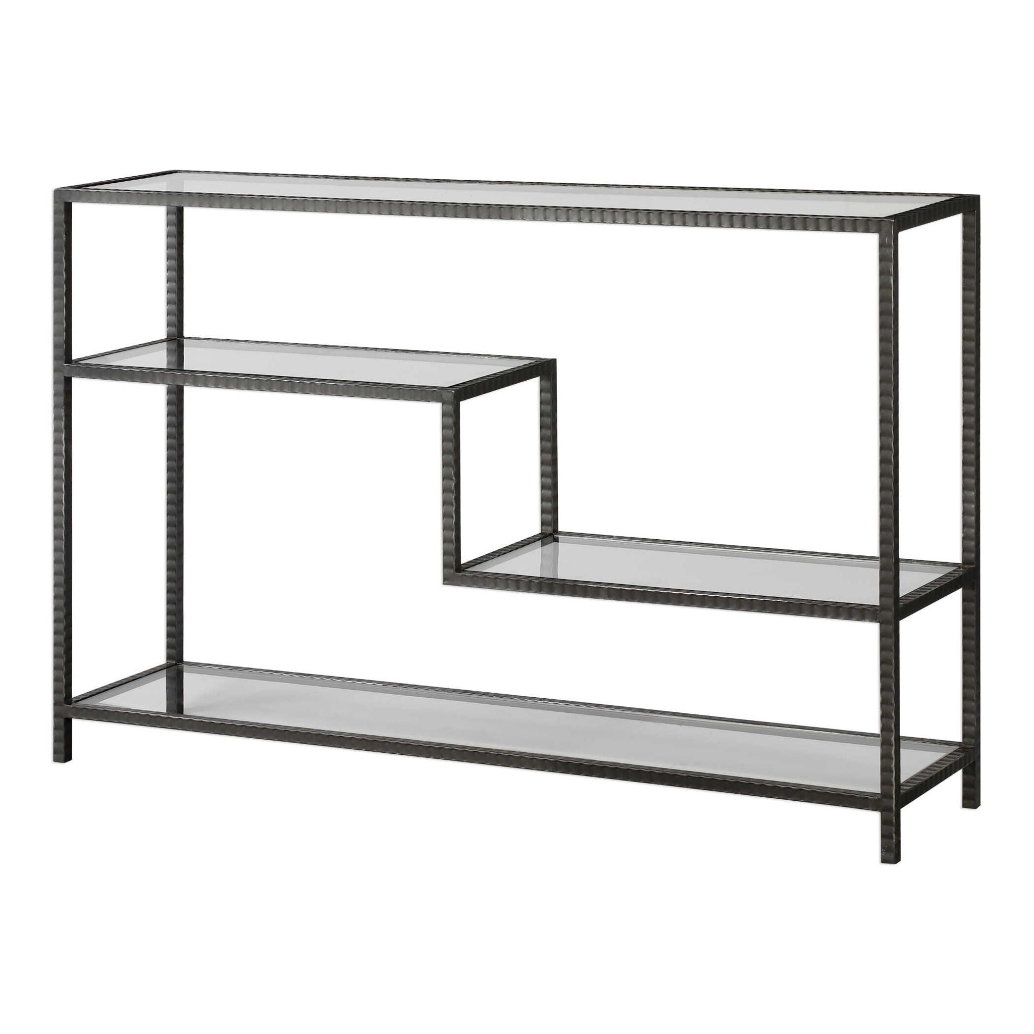 Leo - Industrial Console Table - Pearl Silver - Image 2