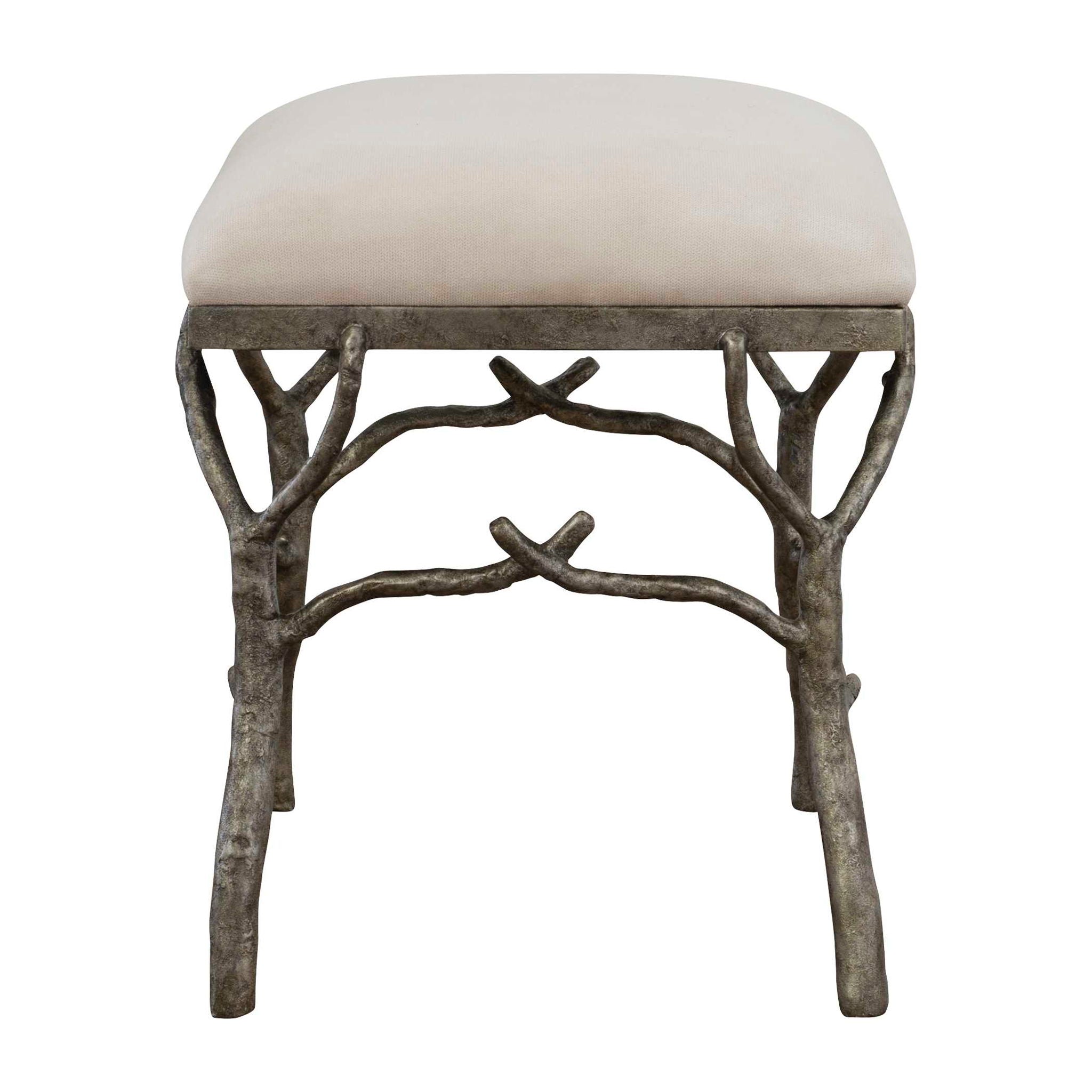 Lismore - Small Fabric Bench - Beige - Image 2