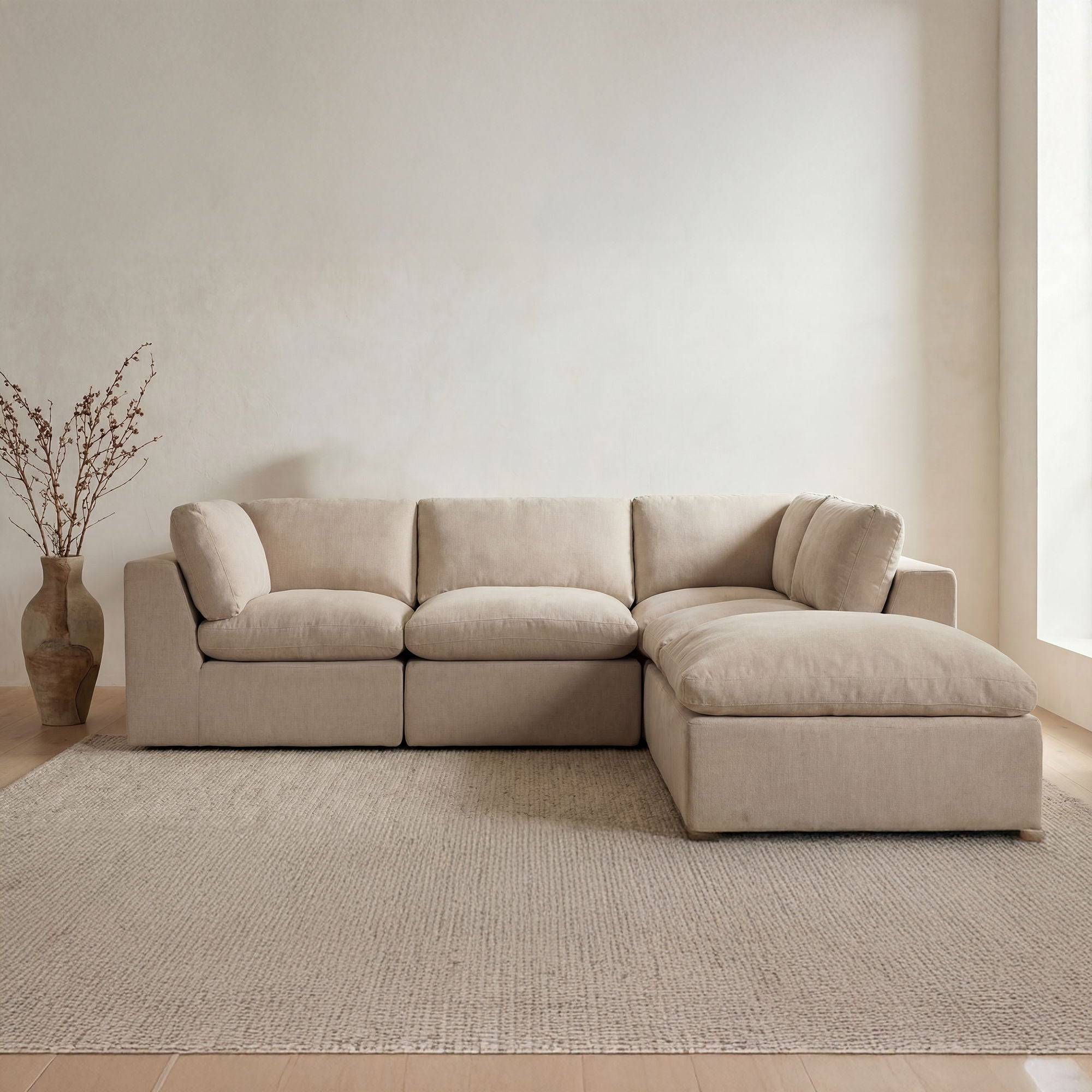 Cates - Dream Modular Sectional - Pebble - Image 2