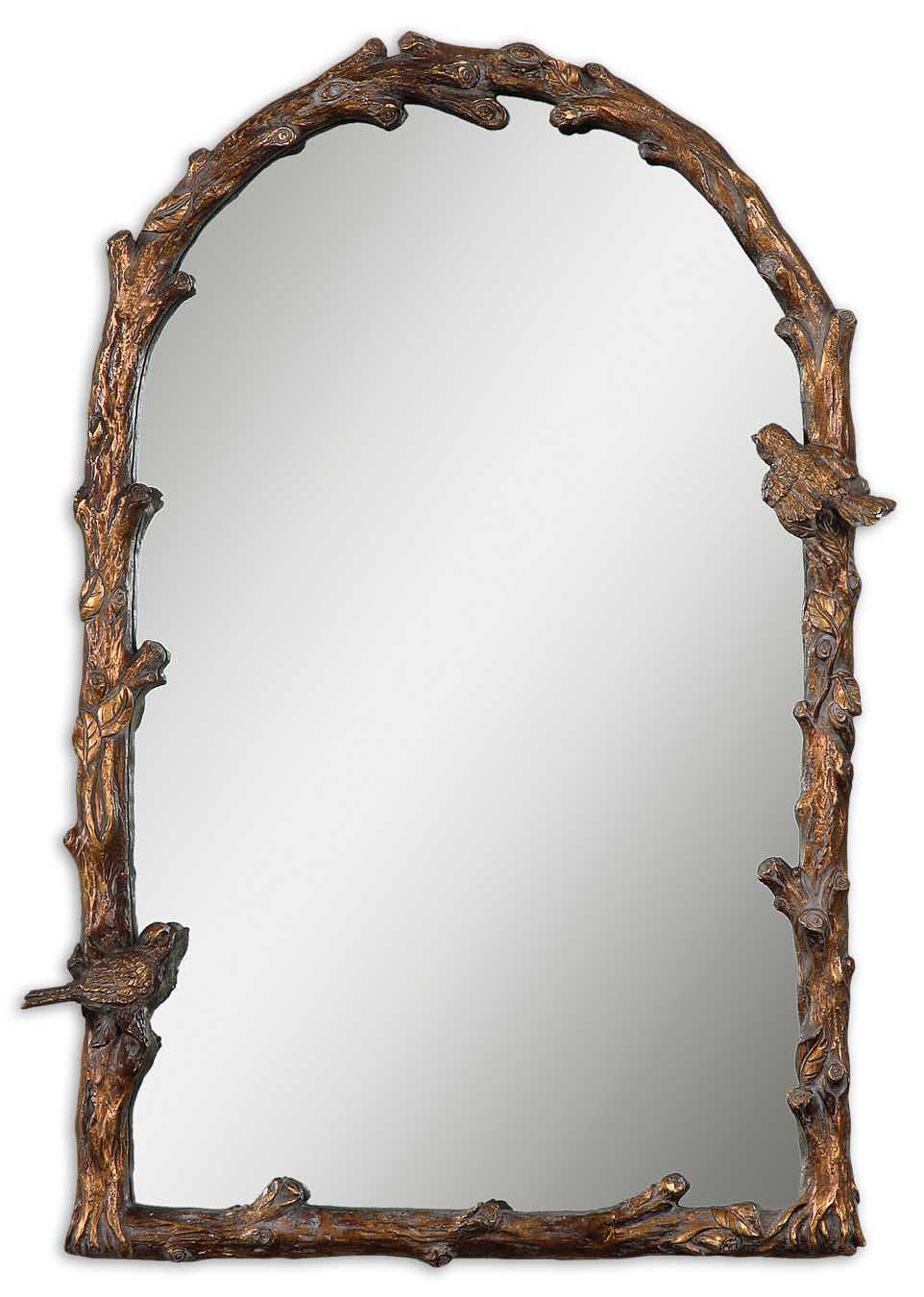 Paza – Arch Mirror – Antique Gold